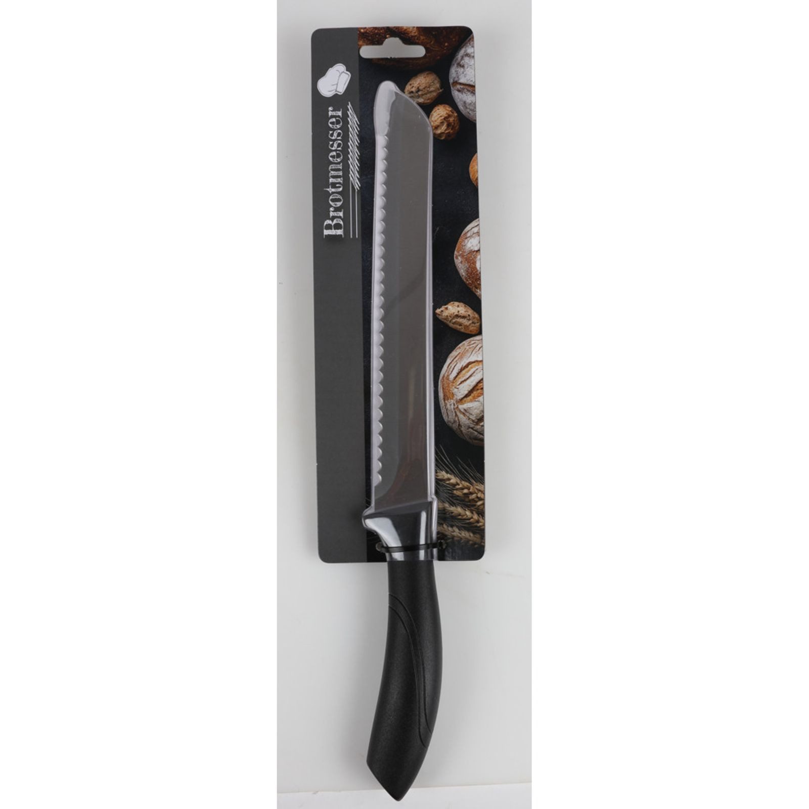 BURI Universalküchenmesser Brotmesser BASE 20 cm Wellenschliff PP-Griff – 12er-Set
