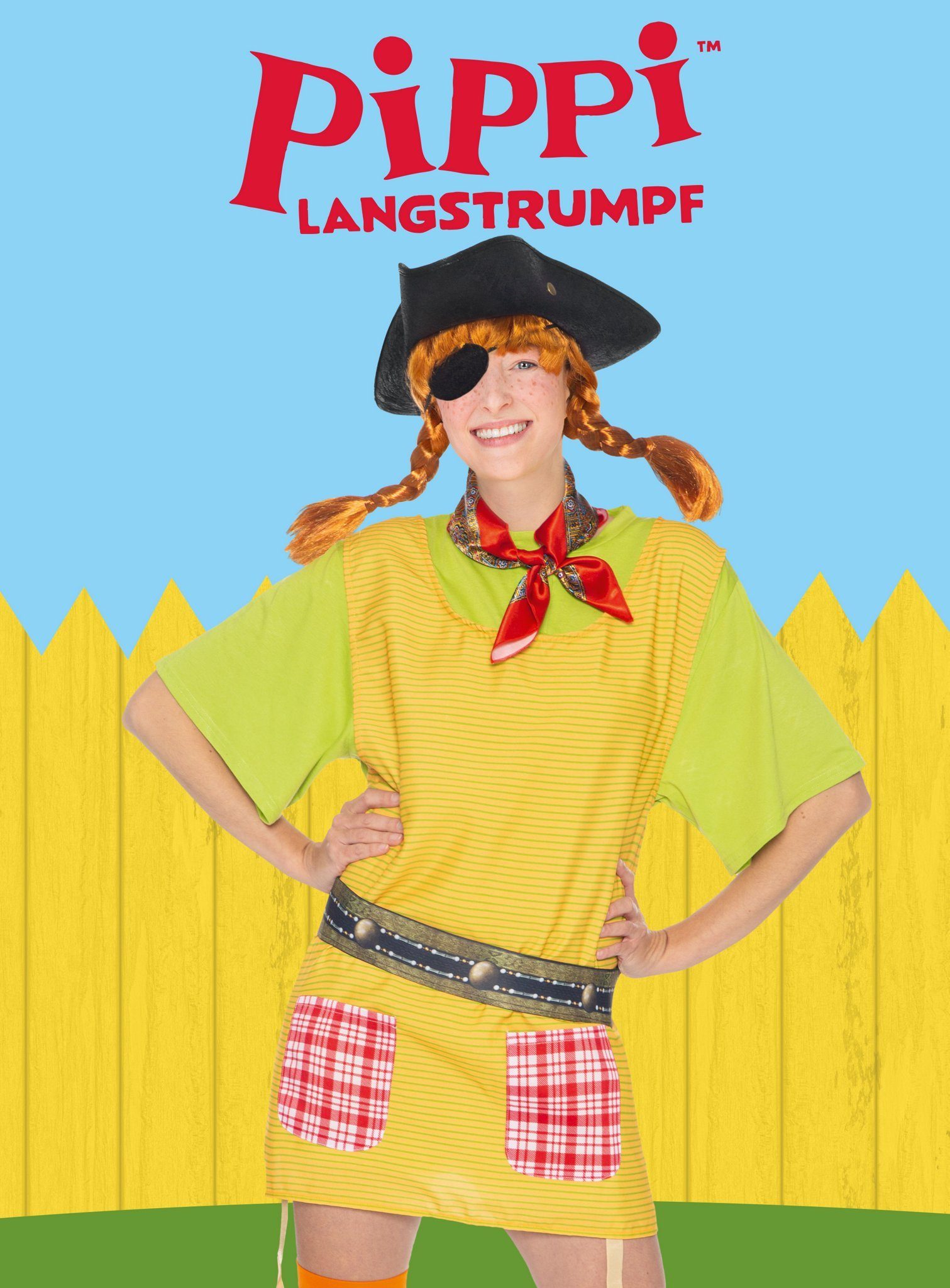 Maskworld Piraten-Kostüm Piratenset Pippi in Taka-Tuka-Land für Karneval, Alles was Du brauchst, um Pippi Langstrumpfs Papa zu befreien