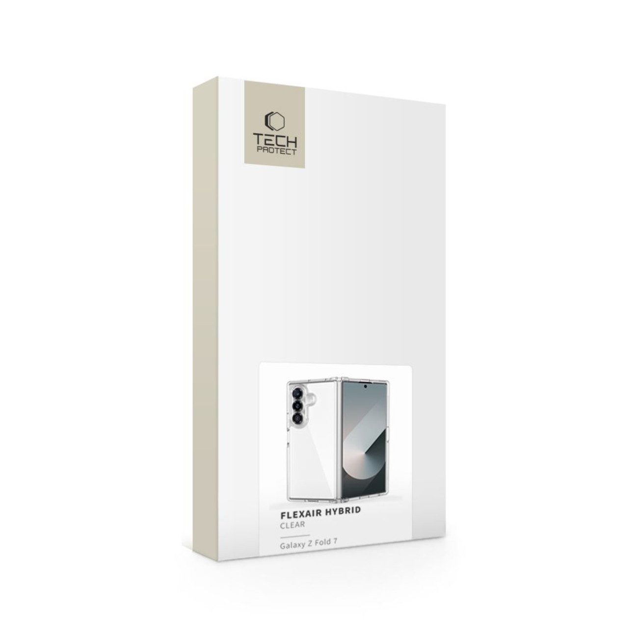 TECH PROTECT Handyhülle für Samsung Galaxy Z Fold 7, Transparente Hybridhülle mit stoßabsorbierendem TPU-Rahmen – Bild 4 von 4