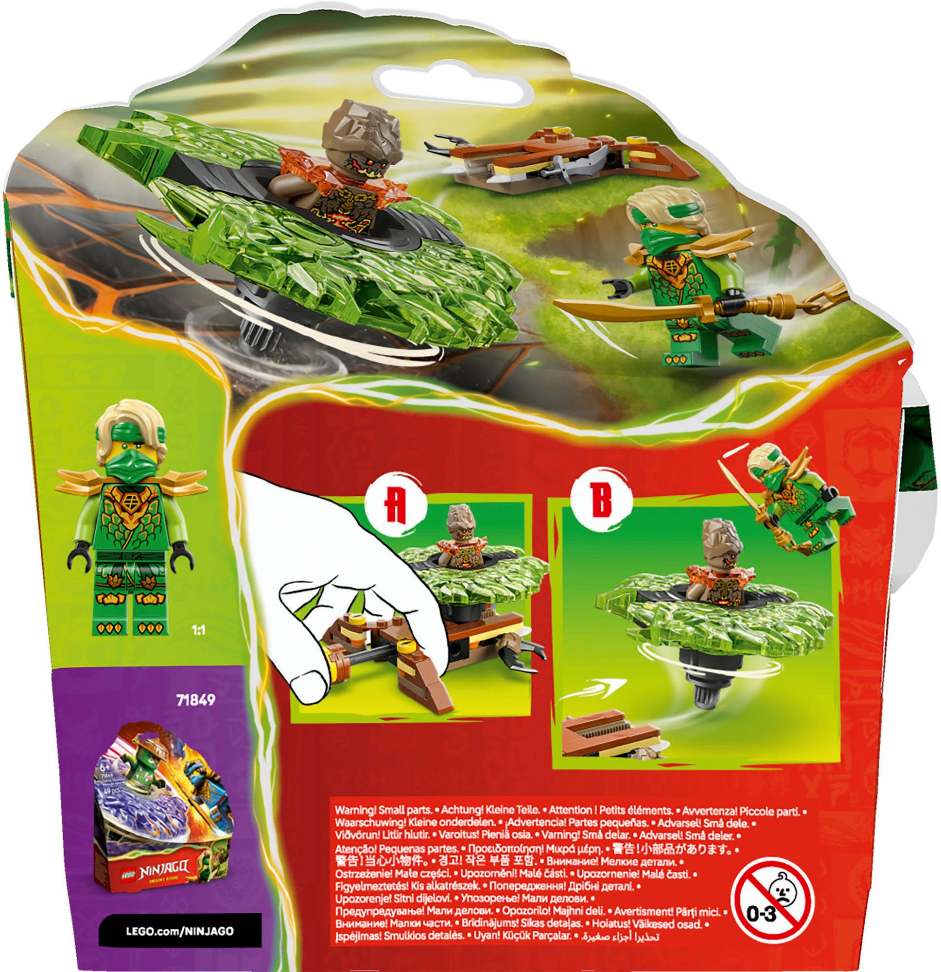 LEGO® Lloyd vs. Erdmonster-Spinner (71850), LEGO Ninjago Konstruktionsspiel günstig online kaufen