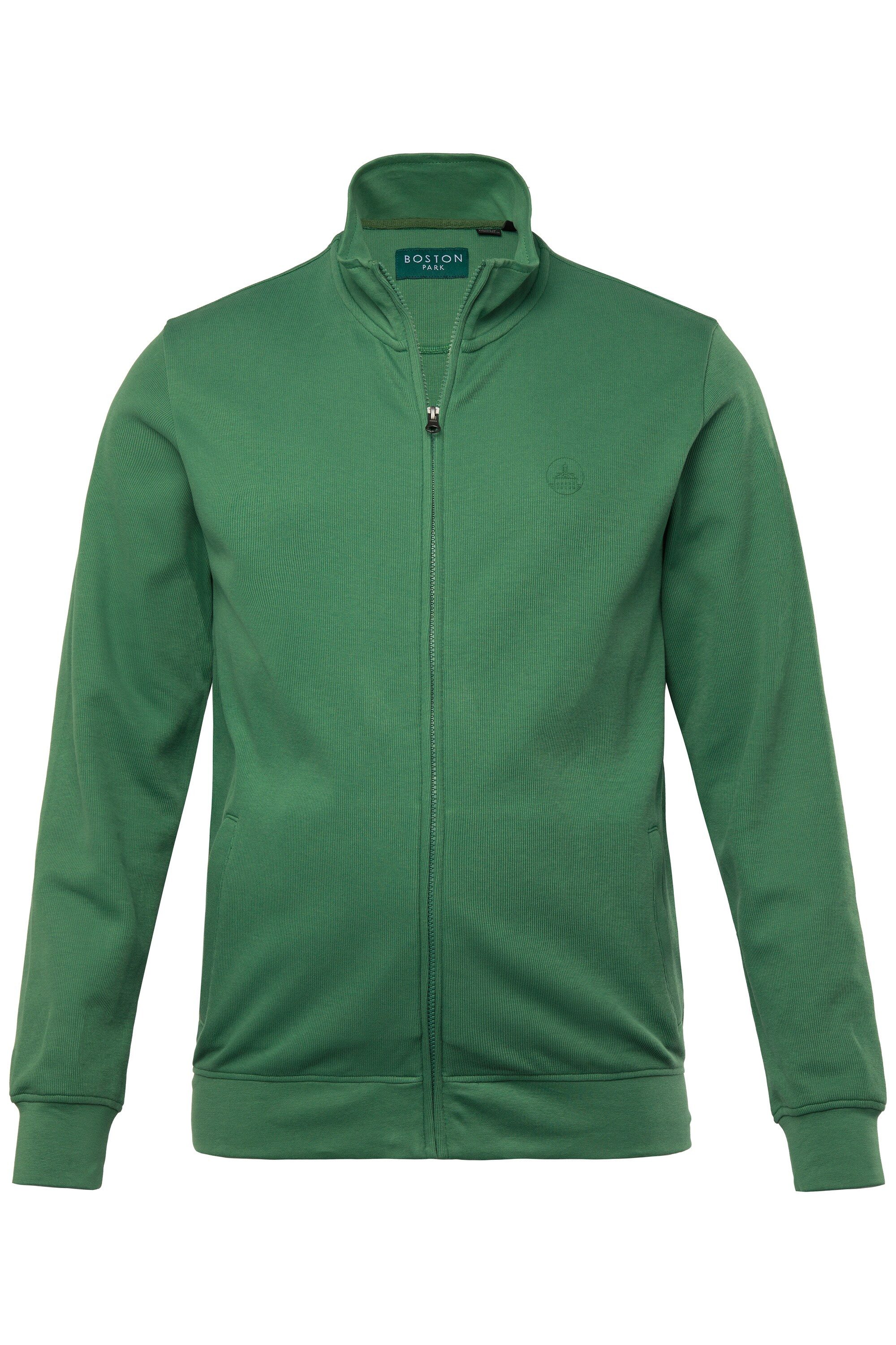 Fleecejacke Sweatjacke Rippsweat Stehkragen