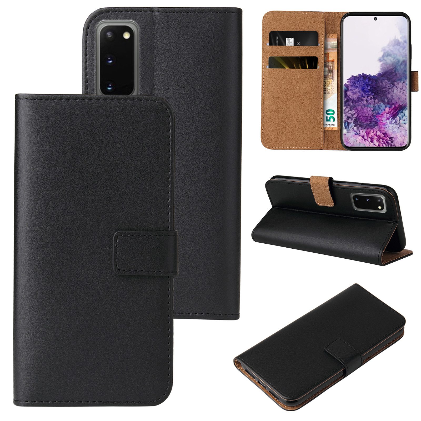 Tec-Expert Handyhülle Klapp Hülle für Samsung Galaxy S20 6.2 Zoll, 6.2, Flip Case für Samsung Galaxy S20
