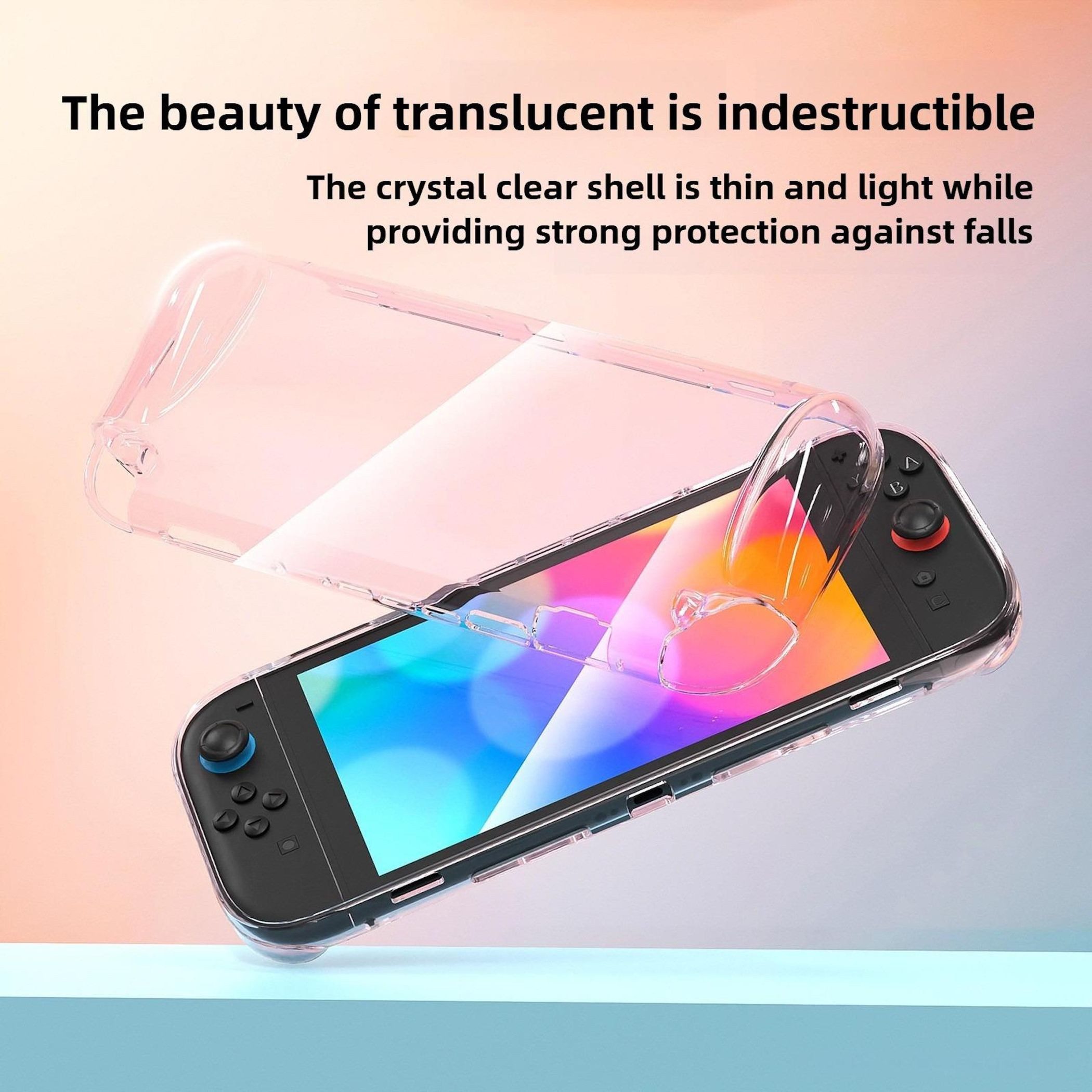 Wigento Handyhülle Transparentes TPU Protective Case für Nintendo Switch 2 Gaming Zubehör, Kompakt, Leicht, Flexibel, Robust, Passgenau