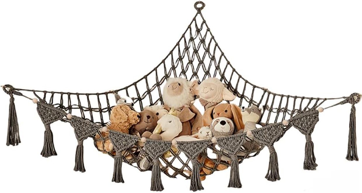 Kaket Spielzeugtruhe Stofftier Hängematte Spielzeugorganizer Kuscheltier günstig online kaufen