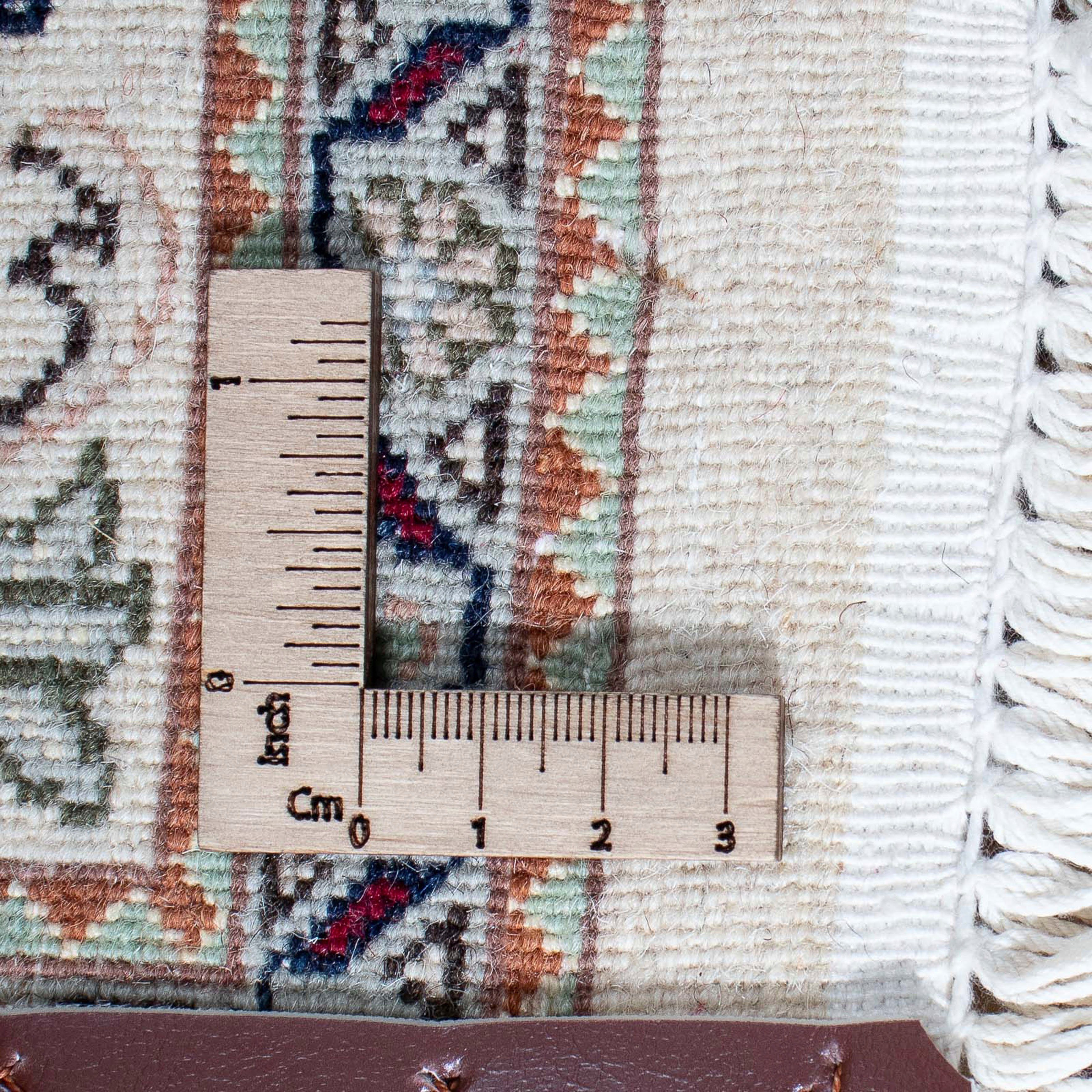 Orientteppich Perser - Täbriz Höhe: cm mm, 136 203 - beige, rechteckig, 10 morgenland, x Zertifikat - mit Handgeknüpft, Wohnzimmer, Einzelstück