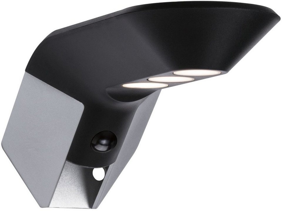 Paulmann LED Außen-Wandleuchte Soley, LED fest integriert, Warmweiß, LED- Board, Solar ZigBee