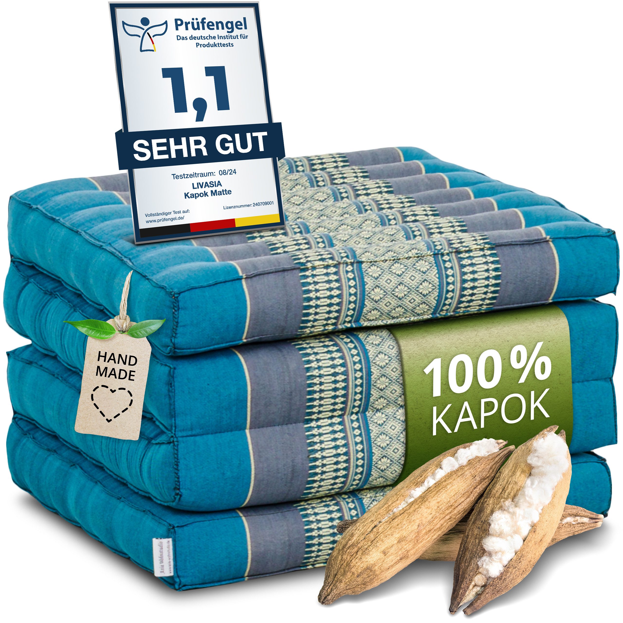 Klappmatratze Faltmatratze 50 cm breit (Classic) - 200x50x8cm, livasia, Kap günstig online kaufen