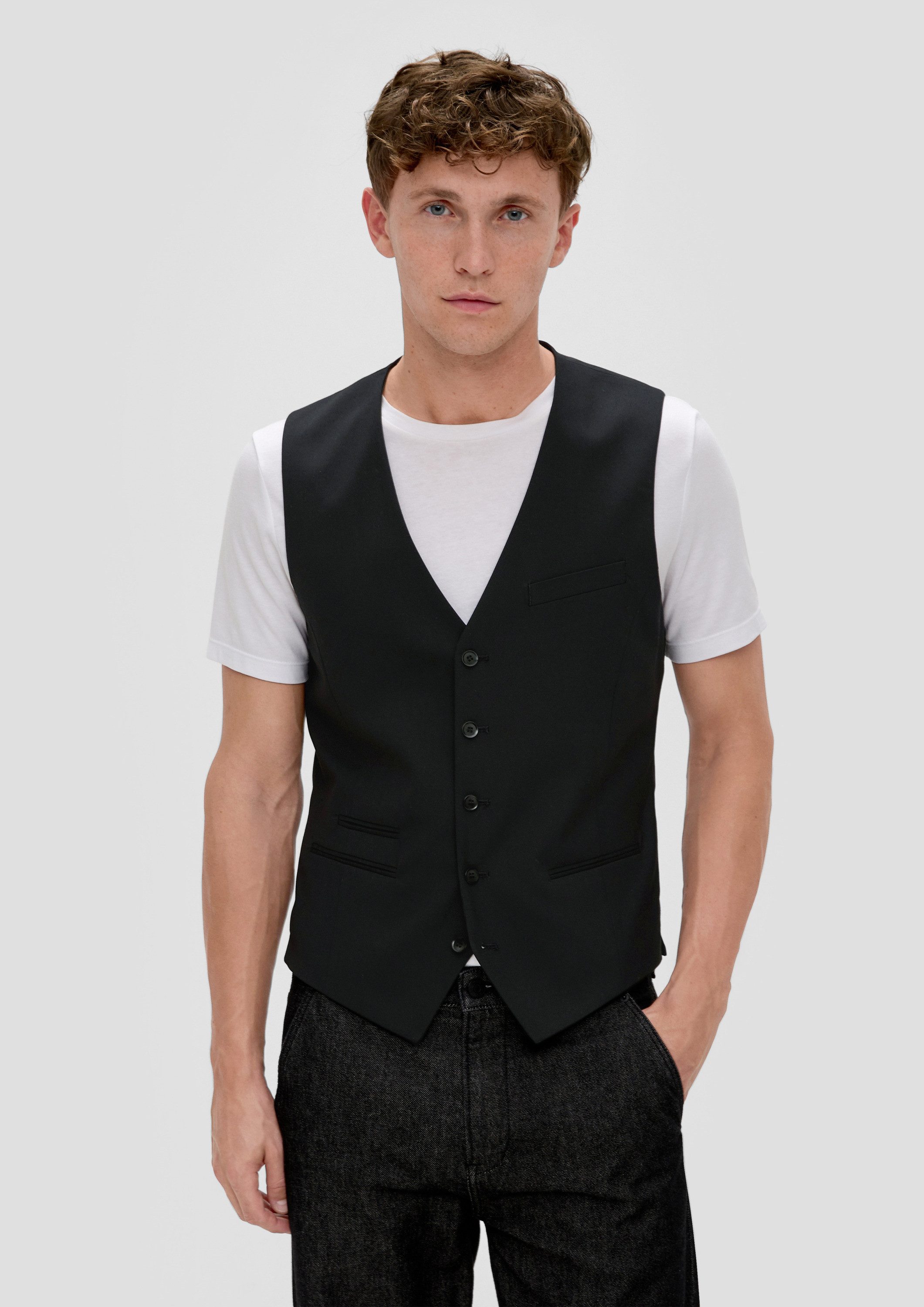 s.Oliver Jackenblazer Indoor-Weste S.ONICE Weste aus Viskosestretch günstig online kaufen