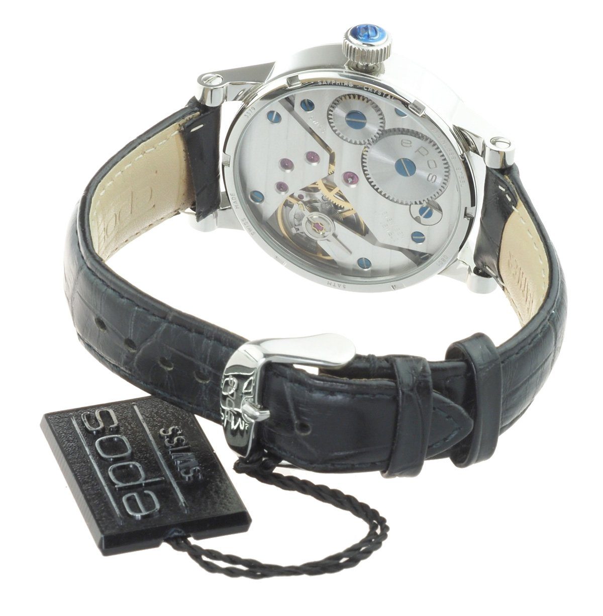 Sophisticated 3379.688.20.58.25 Swiss Handaufzug, Made retrograde EPOS Mechanische Minutenanzeige Uhr Herren Uhr