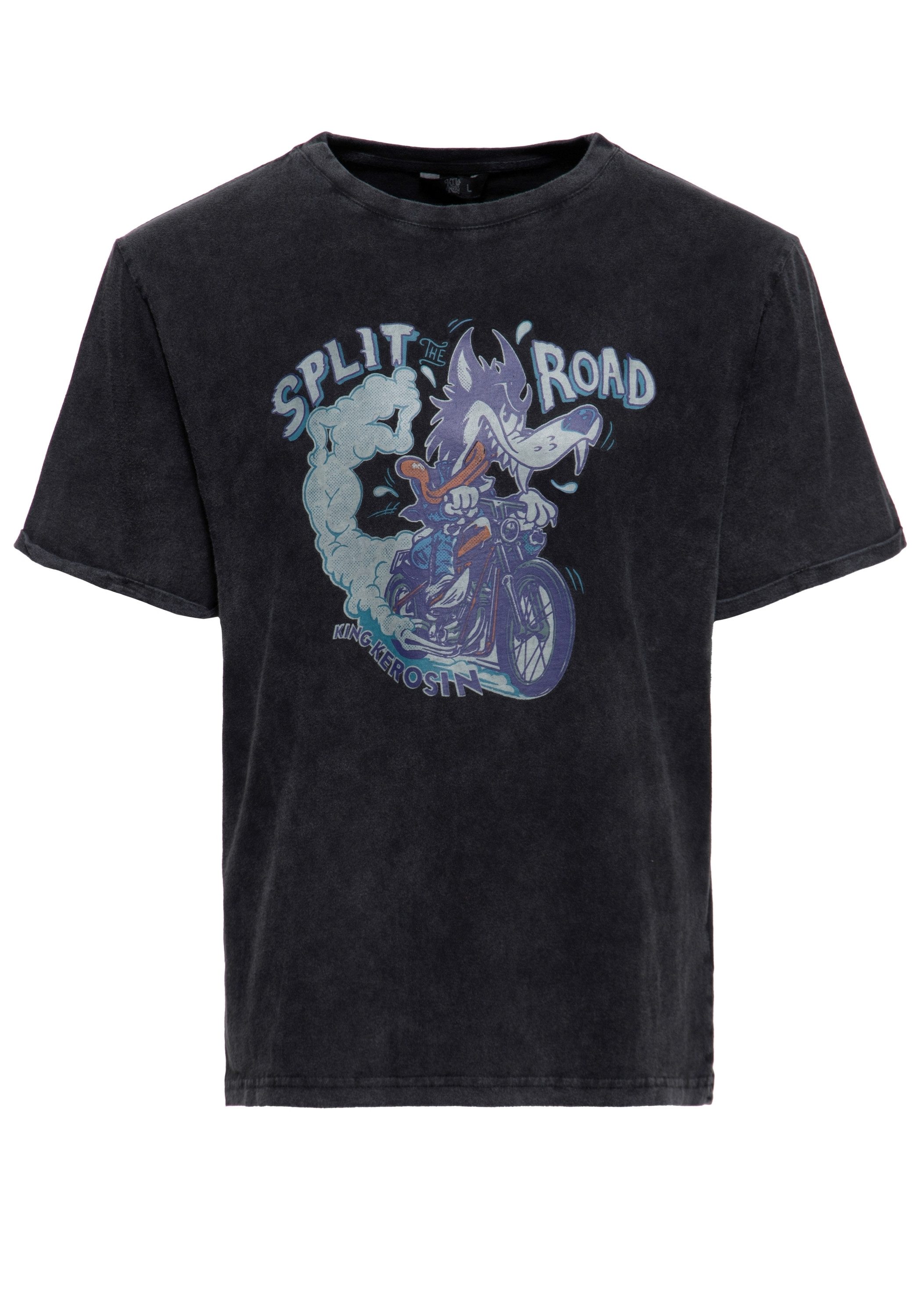 Print-Shirt Split The Road