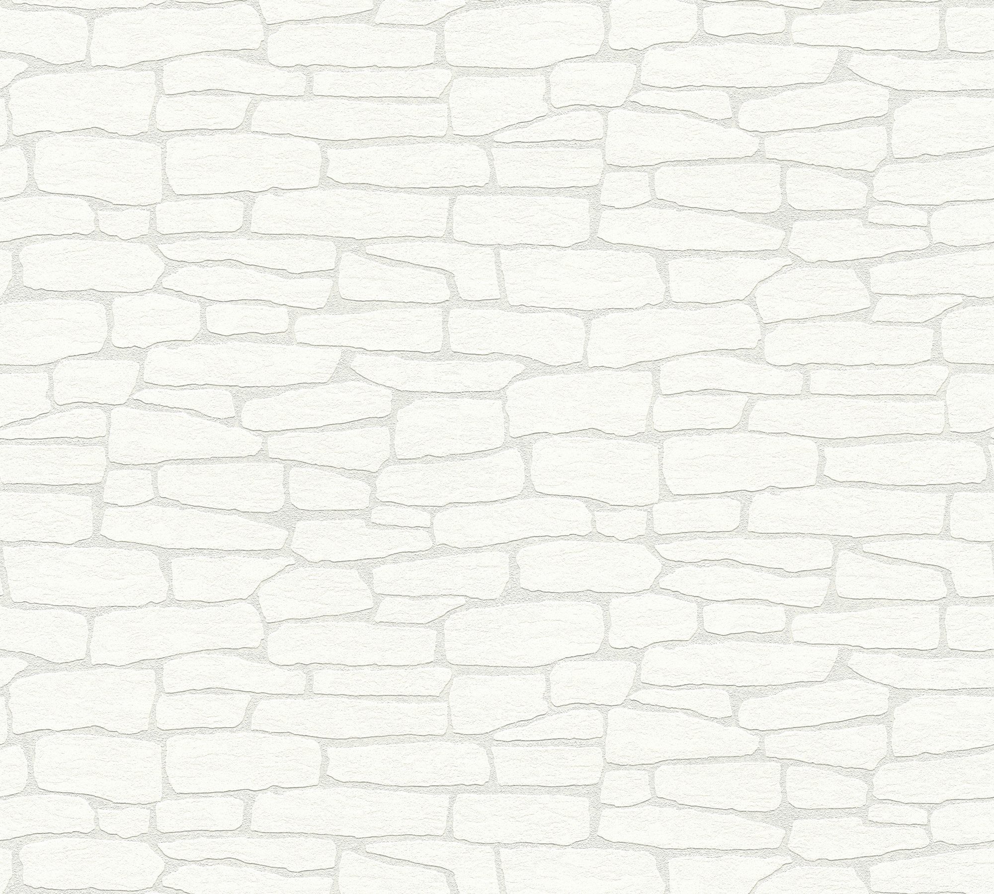 A.S. Création Vliestapete A.S. Création Meistervlies 2020, Steintapete, weiß 355515