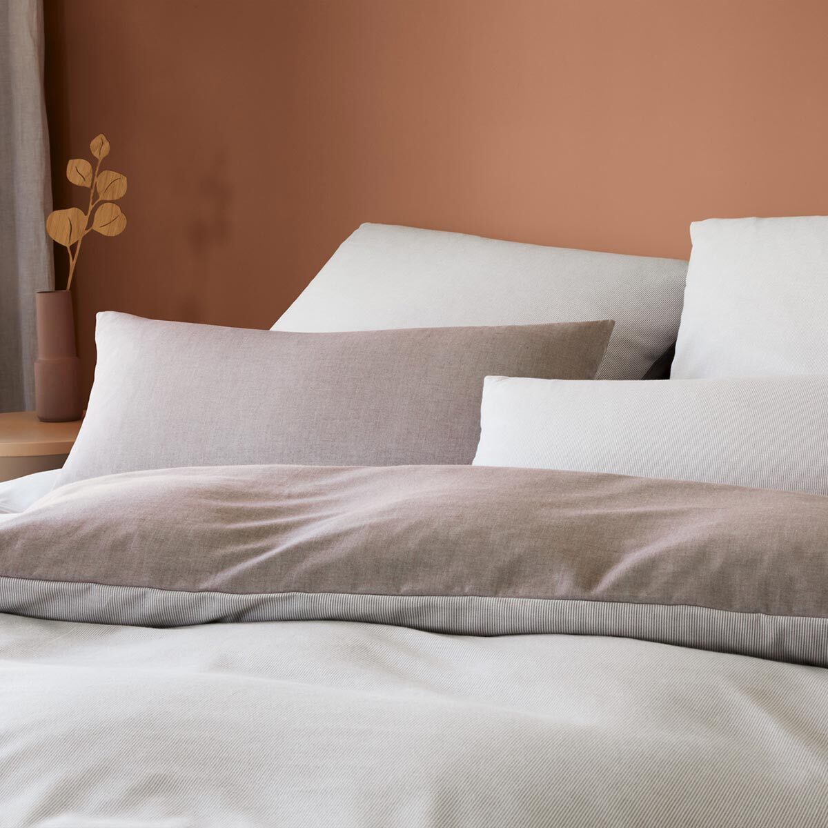 Elegante Bettwäsche Tender, Flanell, 2 teilig, Bettbezug