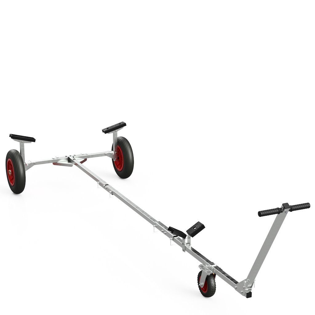 SUPROD Transportwagen Faltbarer Bootswagen Slipwagen Handtrailer Luft, Ø 350 mm