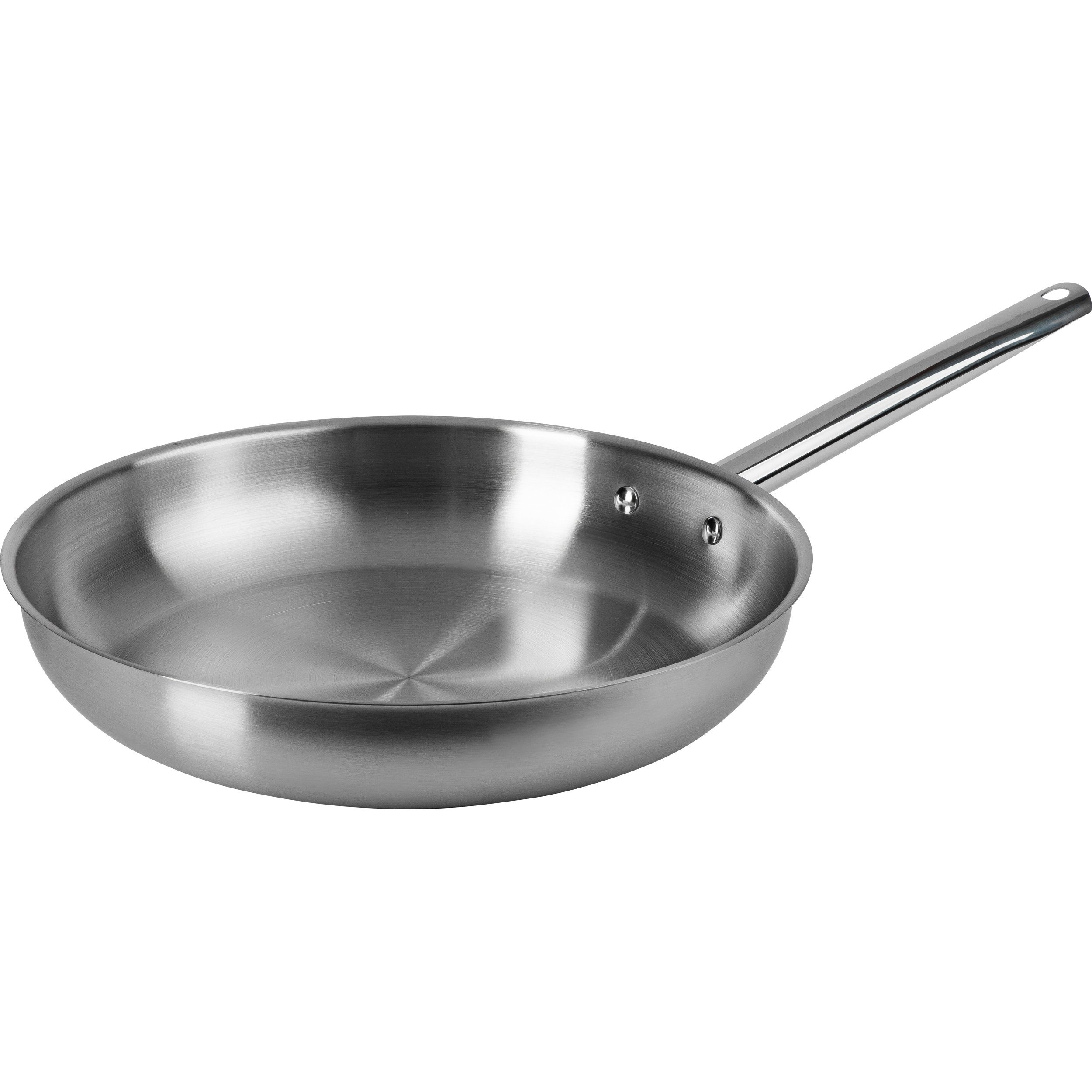 ONVAYA Bratpfanne Edelstahlpfanne, Wok, Bratpfanne, Induktion, Edelstahl