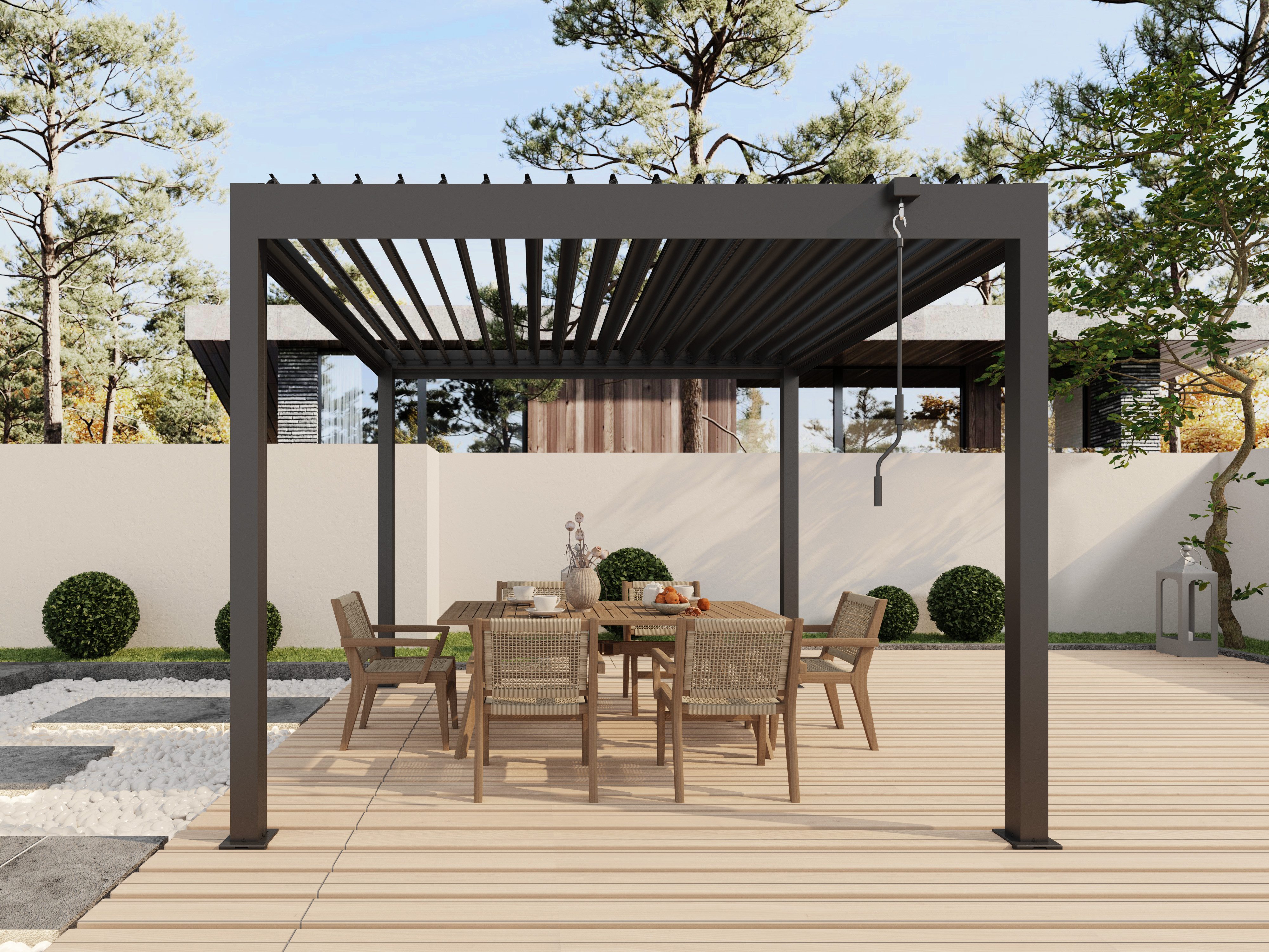 KONIFERA Pavillon Premium Pergola, verschiedene Größen, ohne Seitenteile