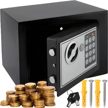 Retoo Tresor Safe Tresor Feuerfest Möbeltresor Dokumententresor Geldschrank (Set, Safe, Samtmatte, 2 x Schlüssel, 2 x Bolzen zur Verankerung des Tresors), Gesichert mit einem PIN-Code