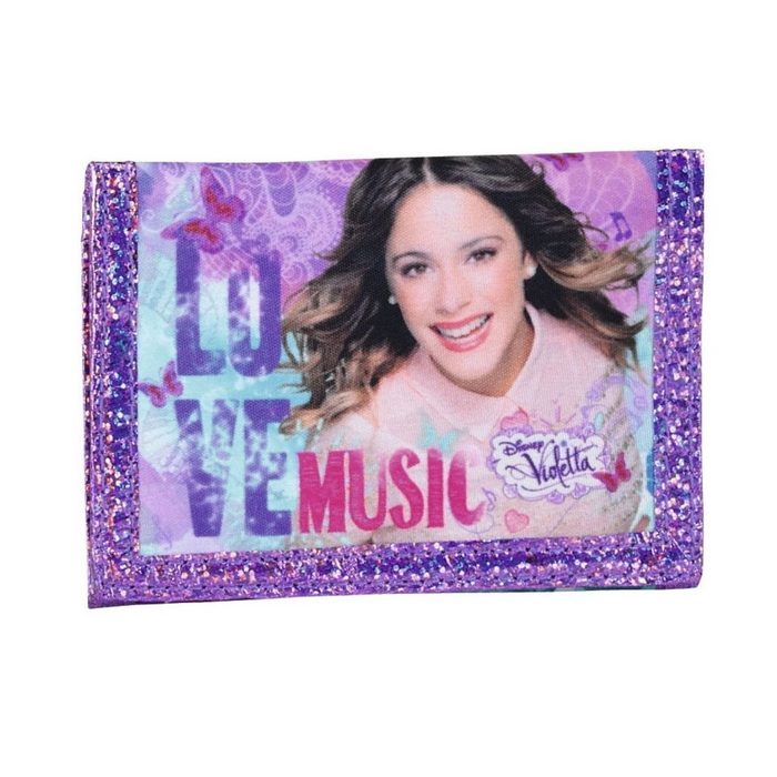 Violetta Mini Bag Disney Violetta - Geldbörse 12 5x9 5 cm (Klettverschluss Mädchen) Geringes-Gewicht