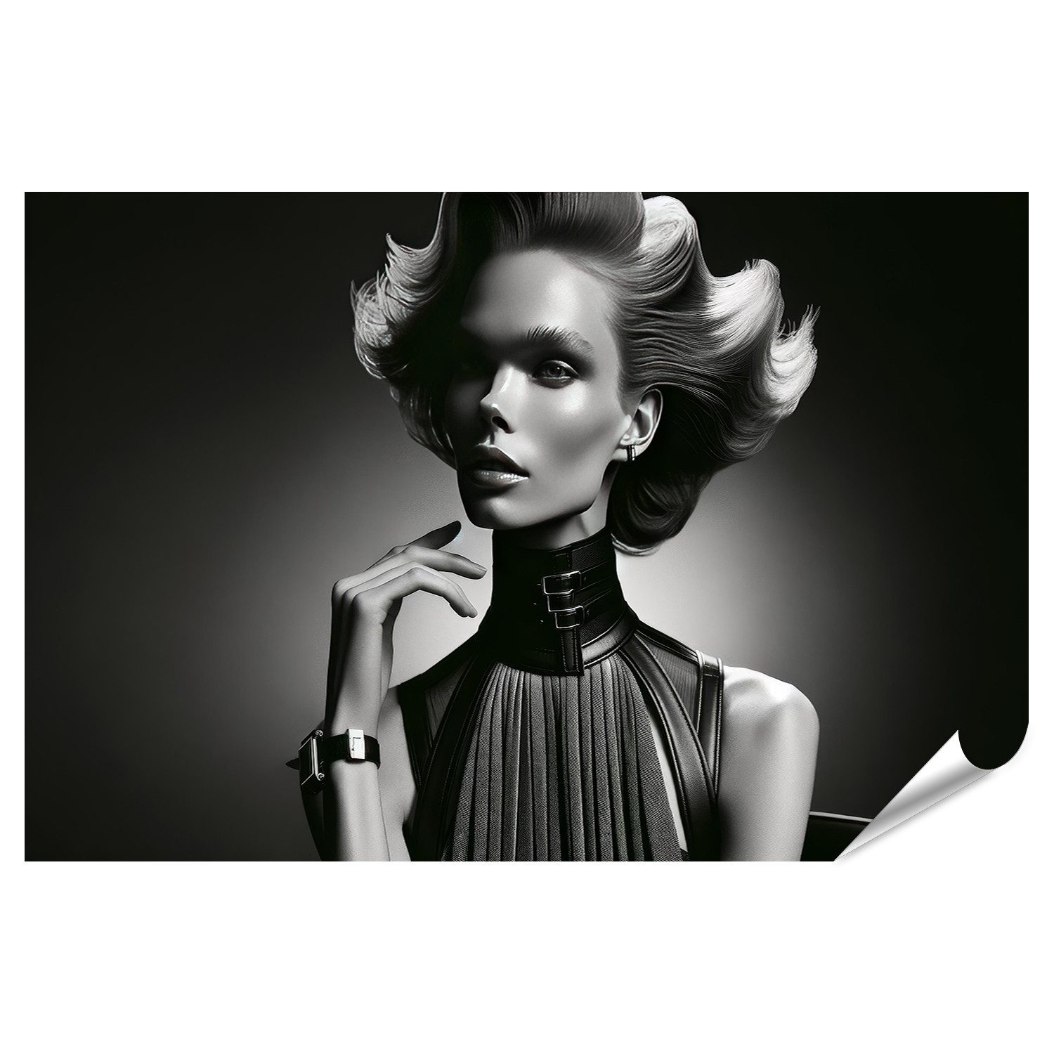 Poster XXL Grossesse Harmonie En Noir Et Blanc – 90x60 Cm, Qualité Supérieure Fabriqué En Allemagne