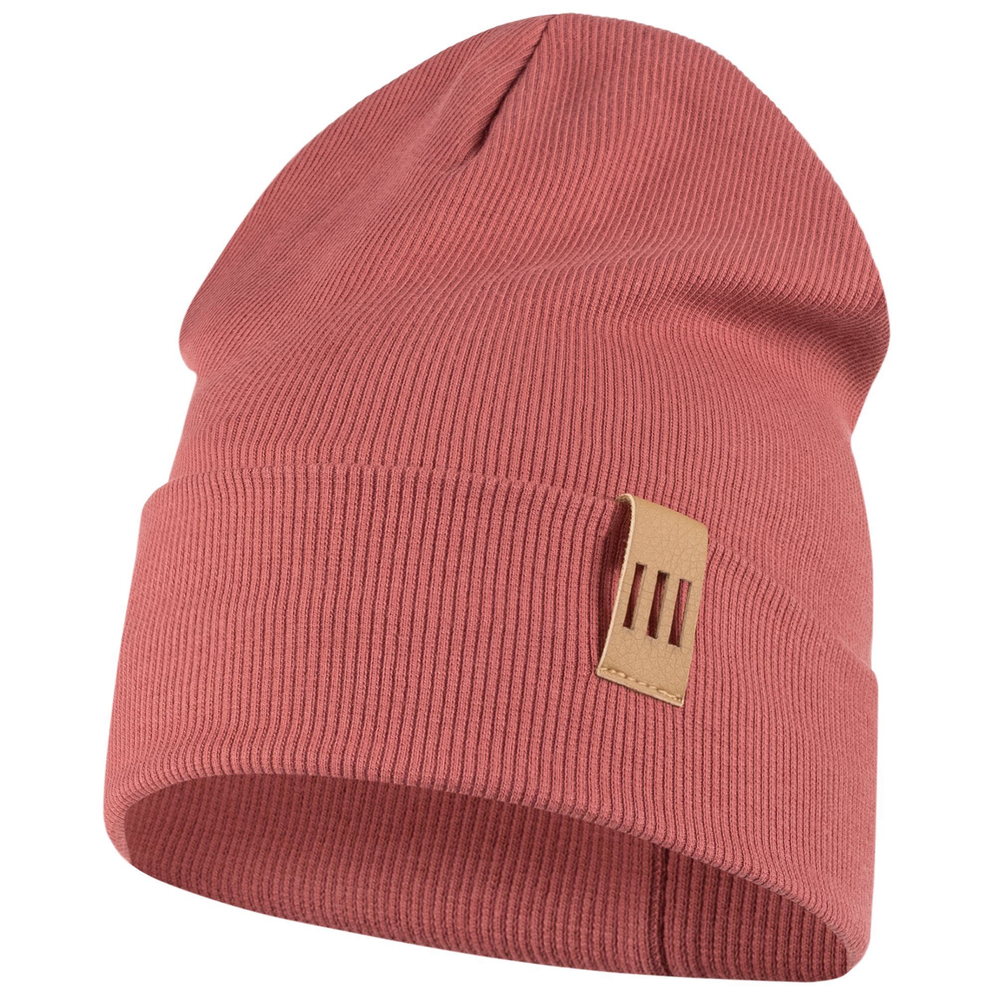 Smarilla Jerseymütze Jungen Mütze Beanie Übergangsmütze gerippt breiter Bund