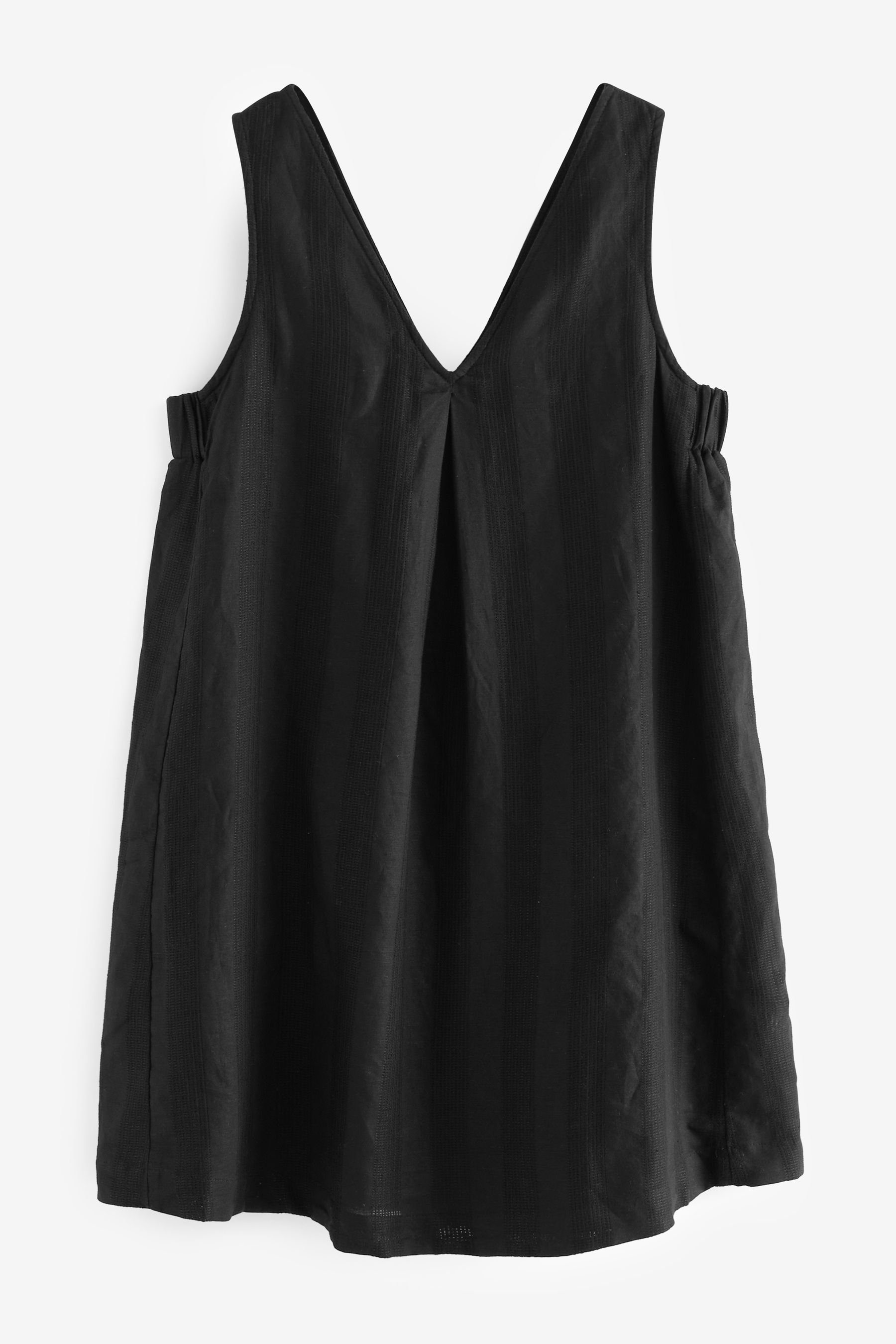 NEXT Minikleid Minikleid aus Leinenmischung mit V-Ausschnitt 1-tlg mehr