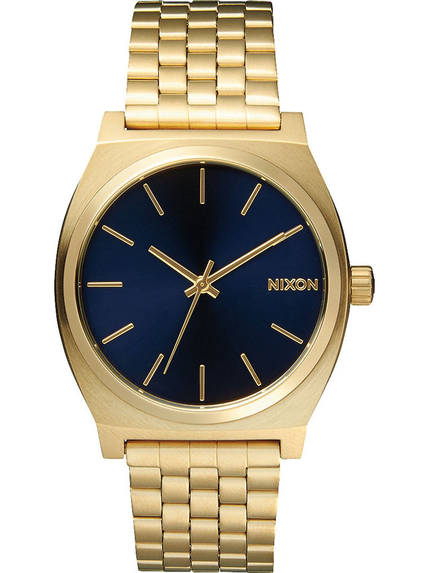 Quarzuhr Nixon Quarz gold/blau Nixon Analog Uhren