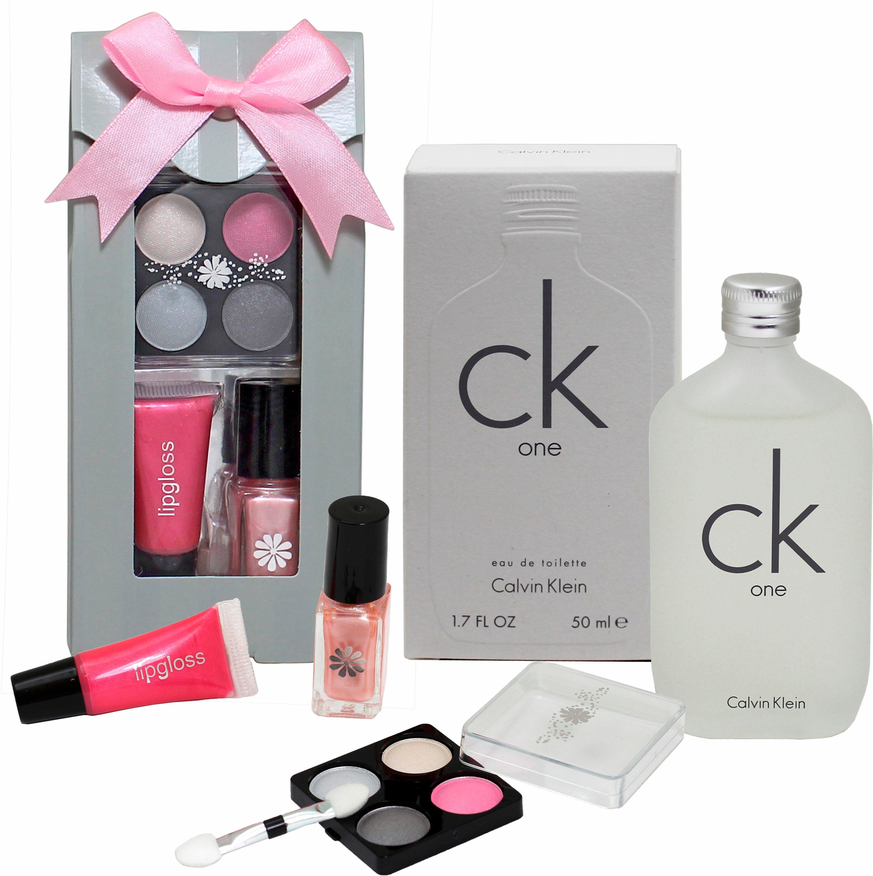 Calvin Klein Duft-Set cK Lidschatten-Palette Schminkset Lippenstift, 2-tlg., Im Nagellack, One, enthalten