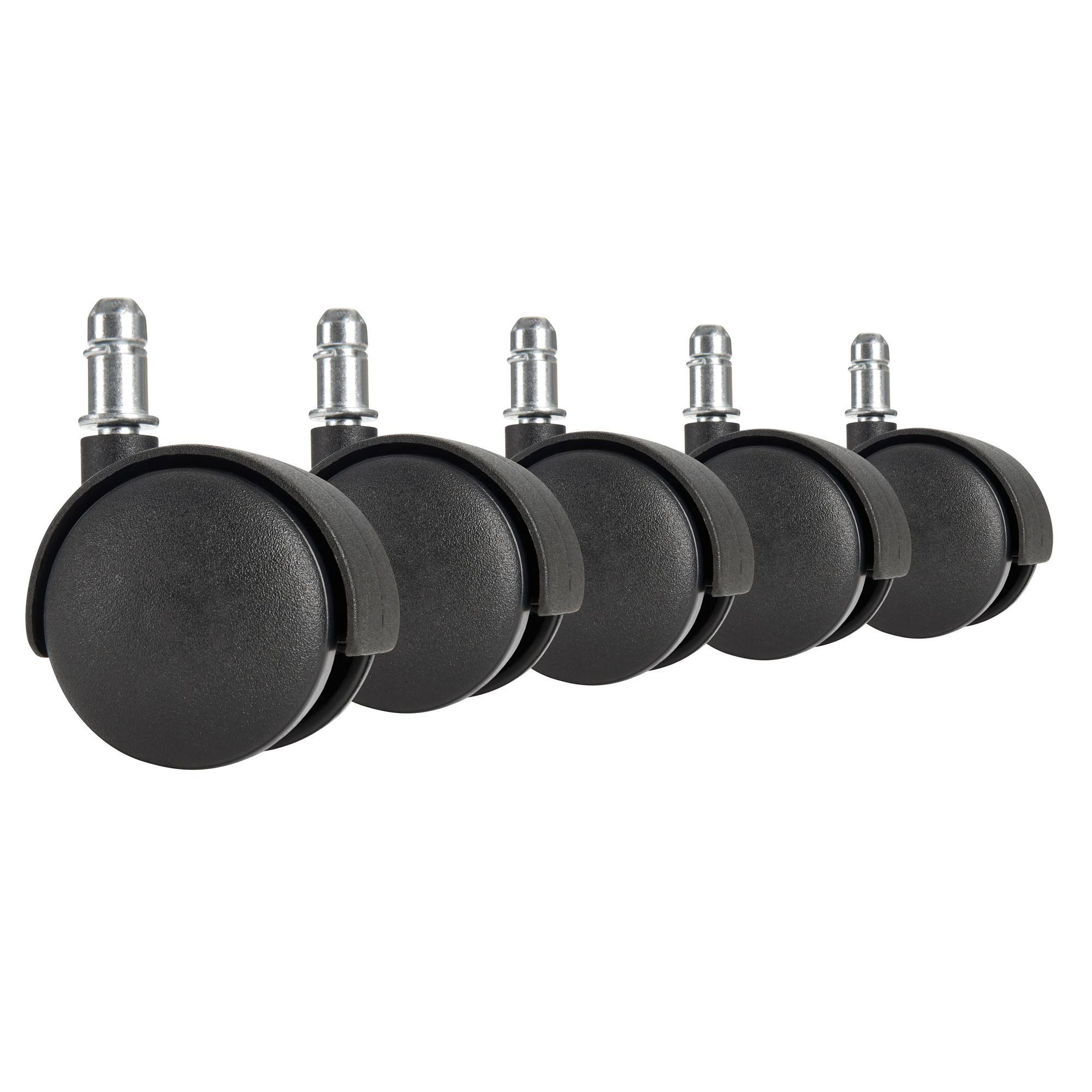 Amstyle Möbelrolle 5 Rollen Bürostuhlrollen PIN 11mm Ø50mm Hartbodenrollen günstig online kaufen