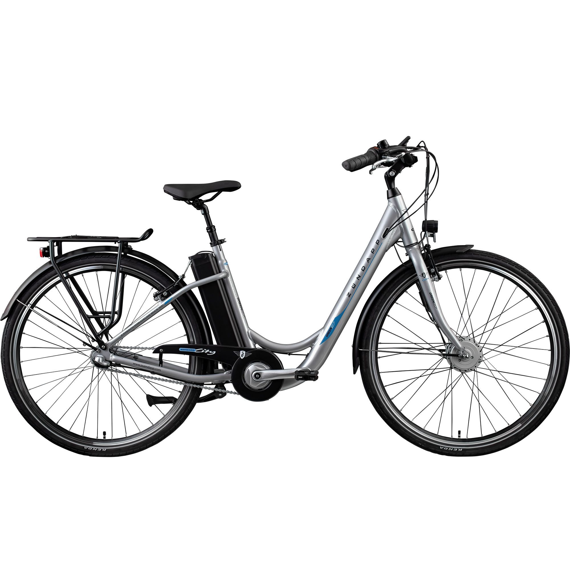 Zündapp E-Bike Cityrad Green 2.7, 3 Gang, Nabenschaltung, Frontmotor, 531,6 Wh, Pedelec, Elektrofahrrad für Damen u. Herren