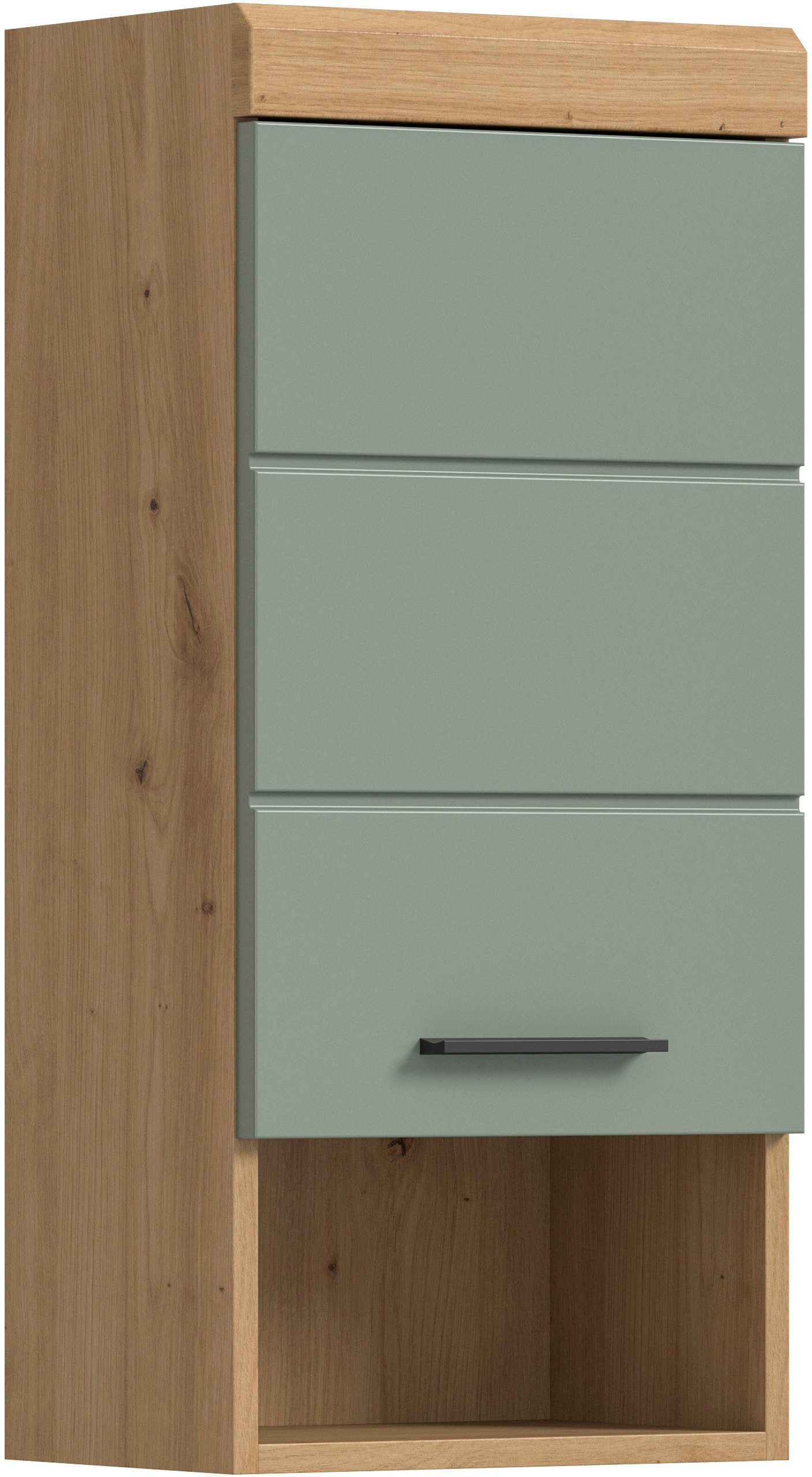 welltime Hängeschrank SIENA, Breite 37cm, 1 Tür, 1 offenes Fächer, 1 Einlegeboden, MDF-Front (1-St., TOPSELLER) in verschiedenen Farben erhältlich, Badmöbel, Badschrank, Schrank, Bad