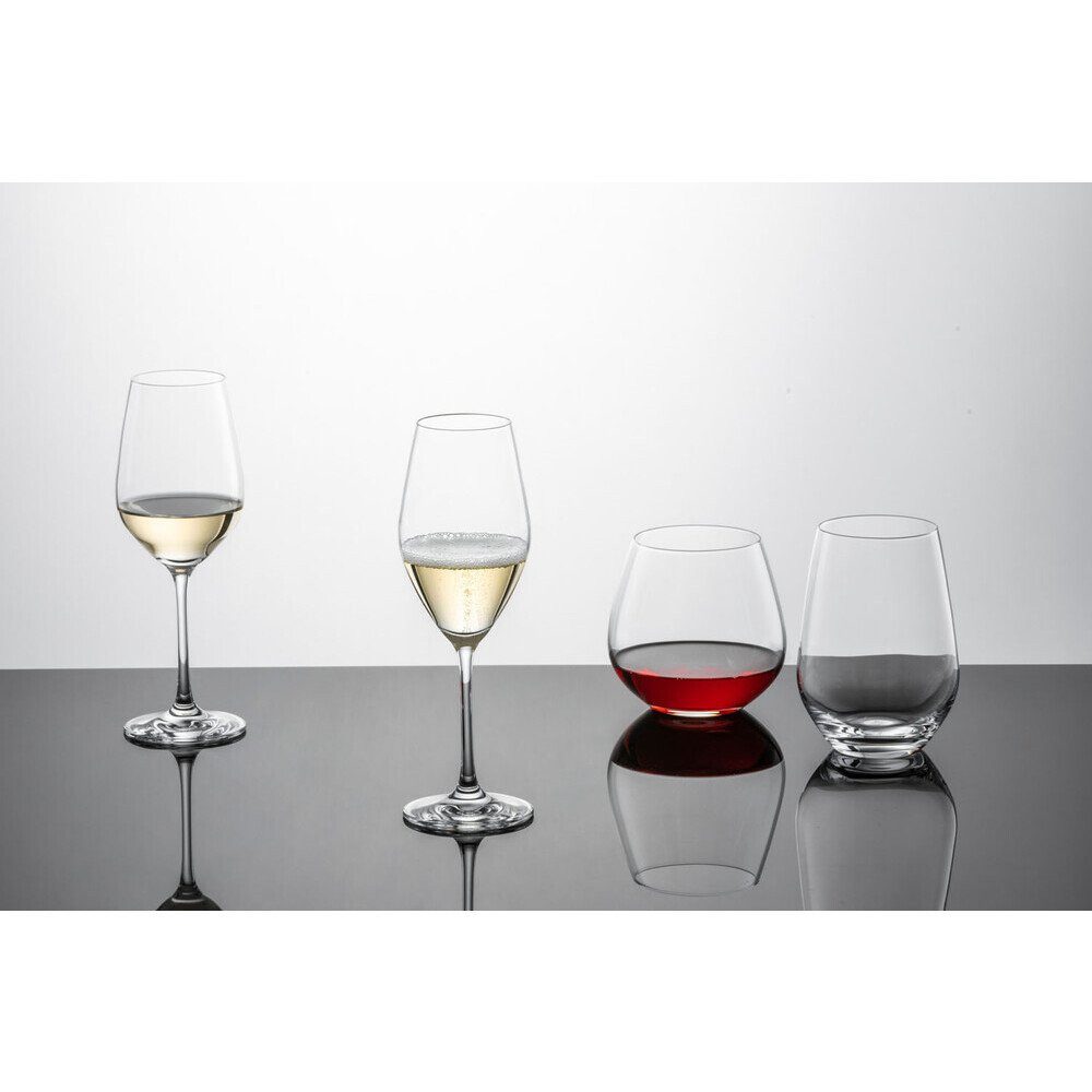 SCHOTT ZWIESEL Sektglas Sektglas 4er-Set Forté mit Moussierpunkt klar, Tritan-Kristallglas