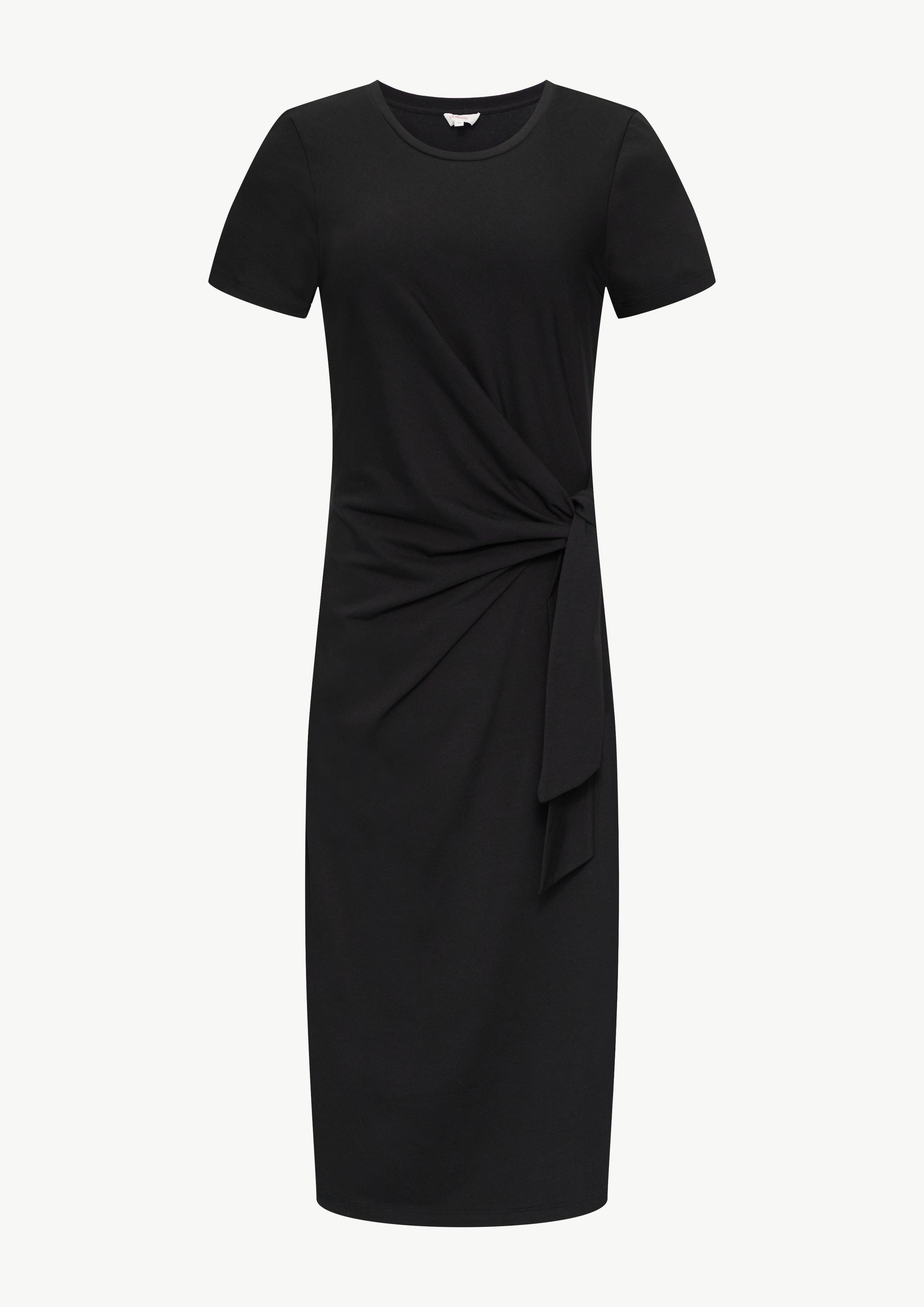 s.Oliver Maxikleid Midikleid aus Baumwollstretch mit günstig online kaufen
