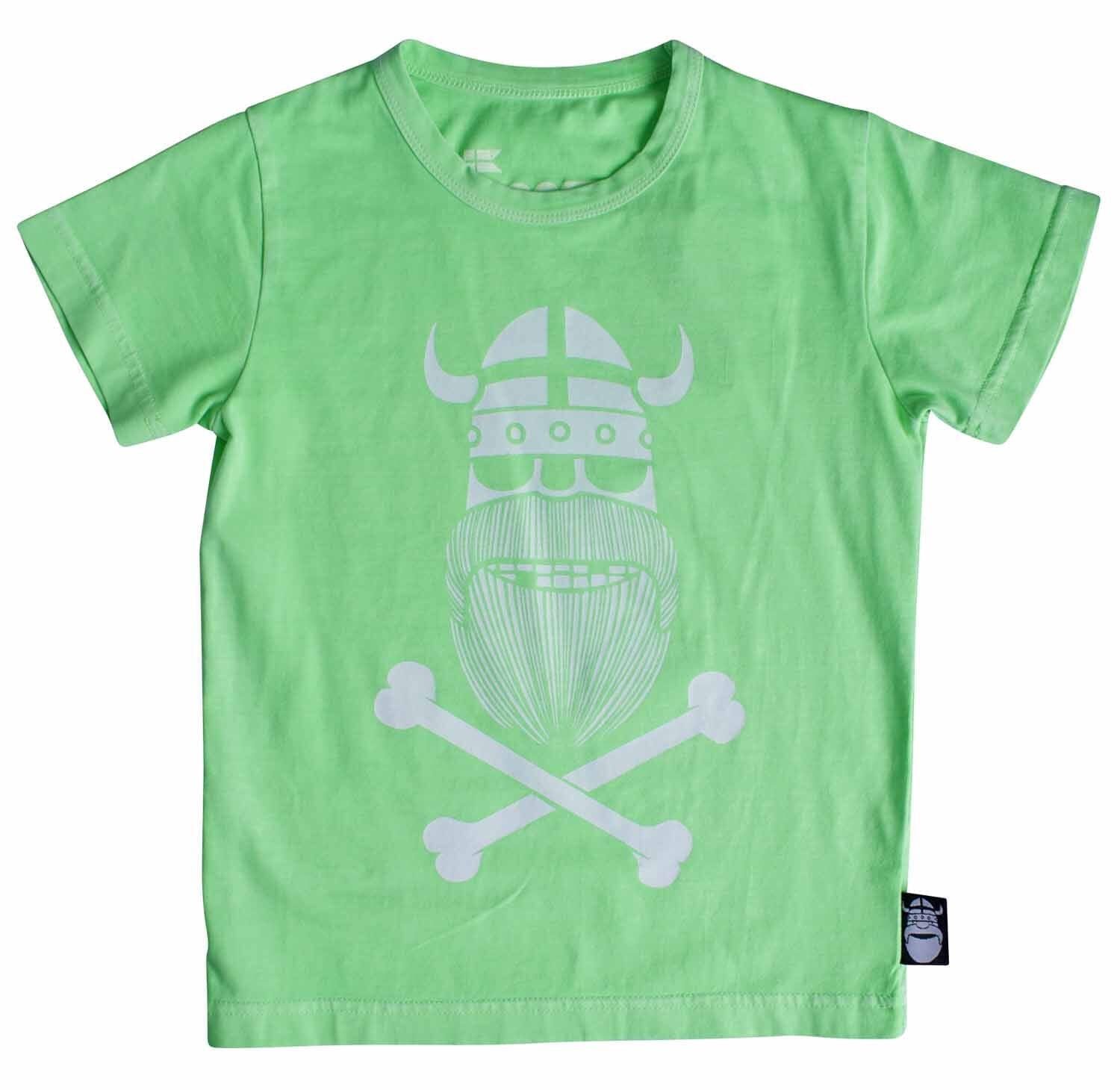 Danefae T-Shirt Danefae Kids T-Shirt „Ghost of Eric“ – Neon Grün