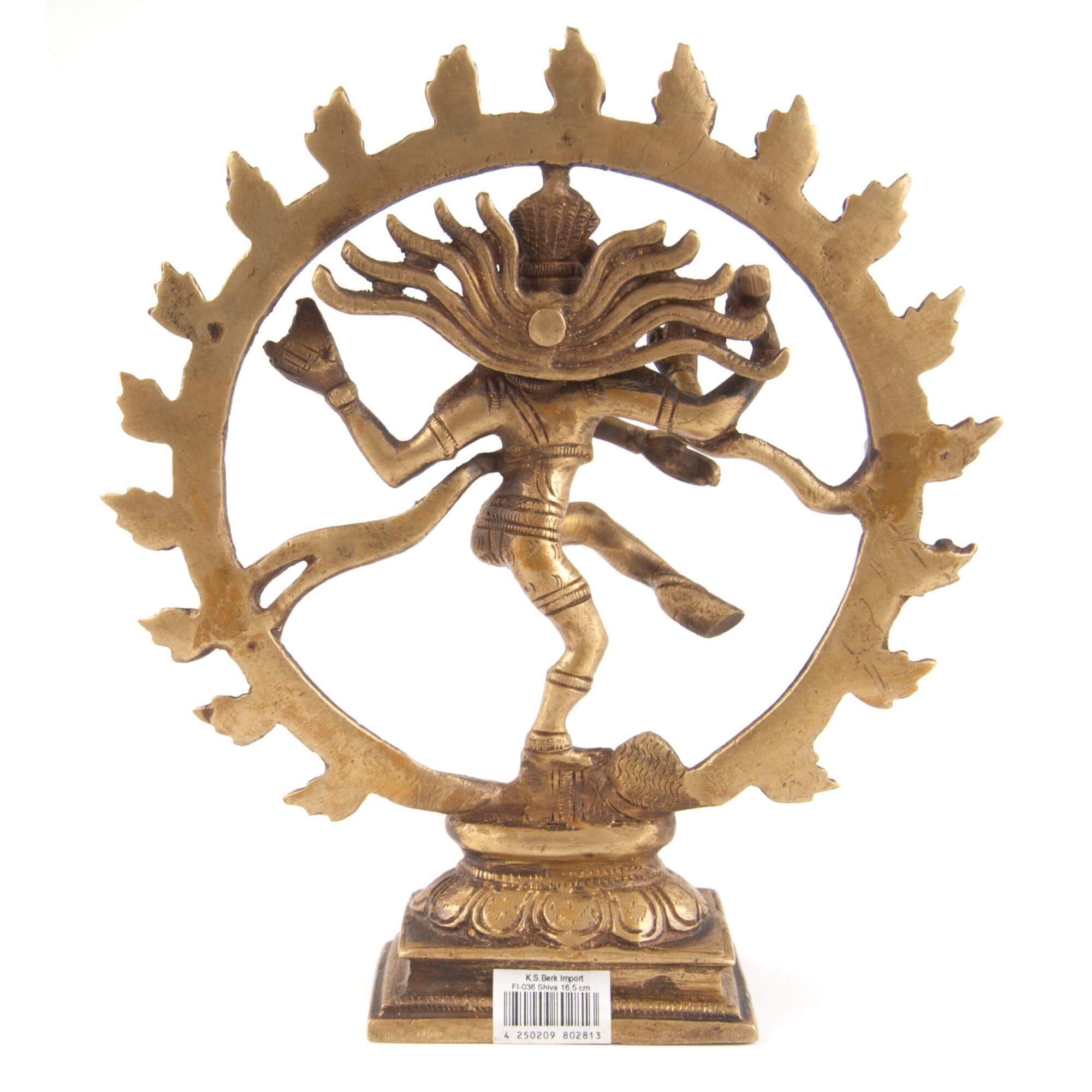St) Dekofigur Messing, cm Nataraja (Standard, aus Figur 16,5 1 Berk Shiva