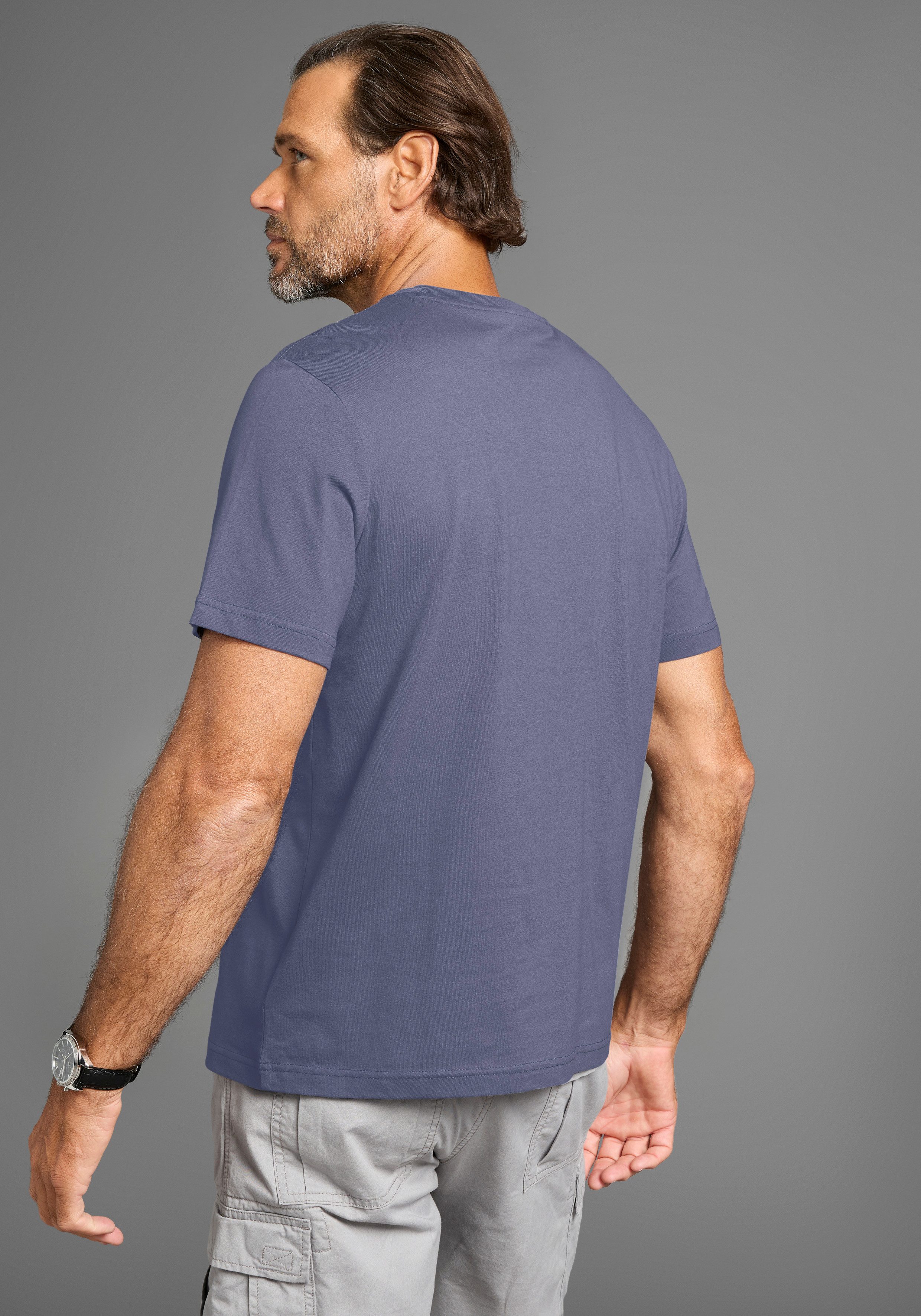 Man's World T-Shirt mit großem sportlichen günstig online kaufen