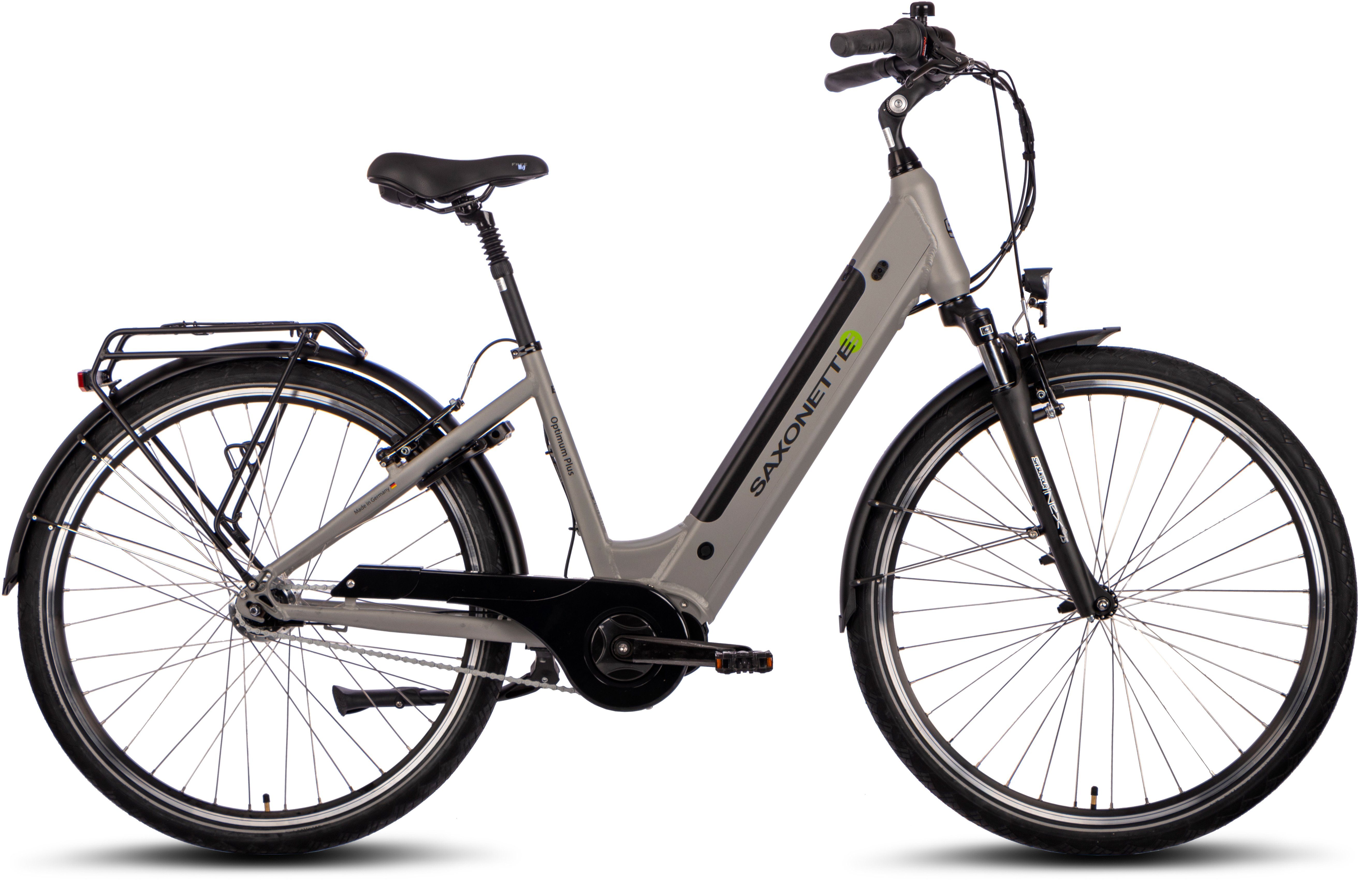 SAXONETTE E-Bike OPTIMUM PLUS, 7 Gang, Nabenschaltung, Mittelmotor, 418 Wh Akku