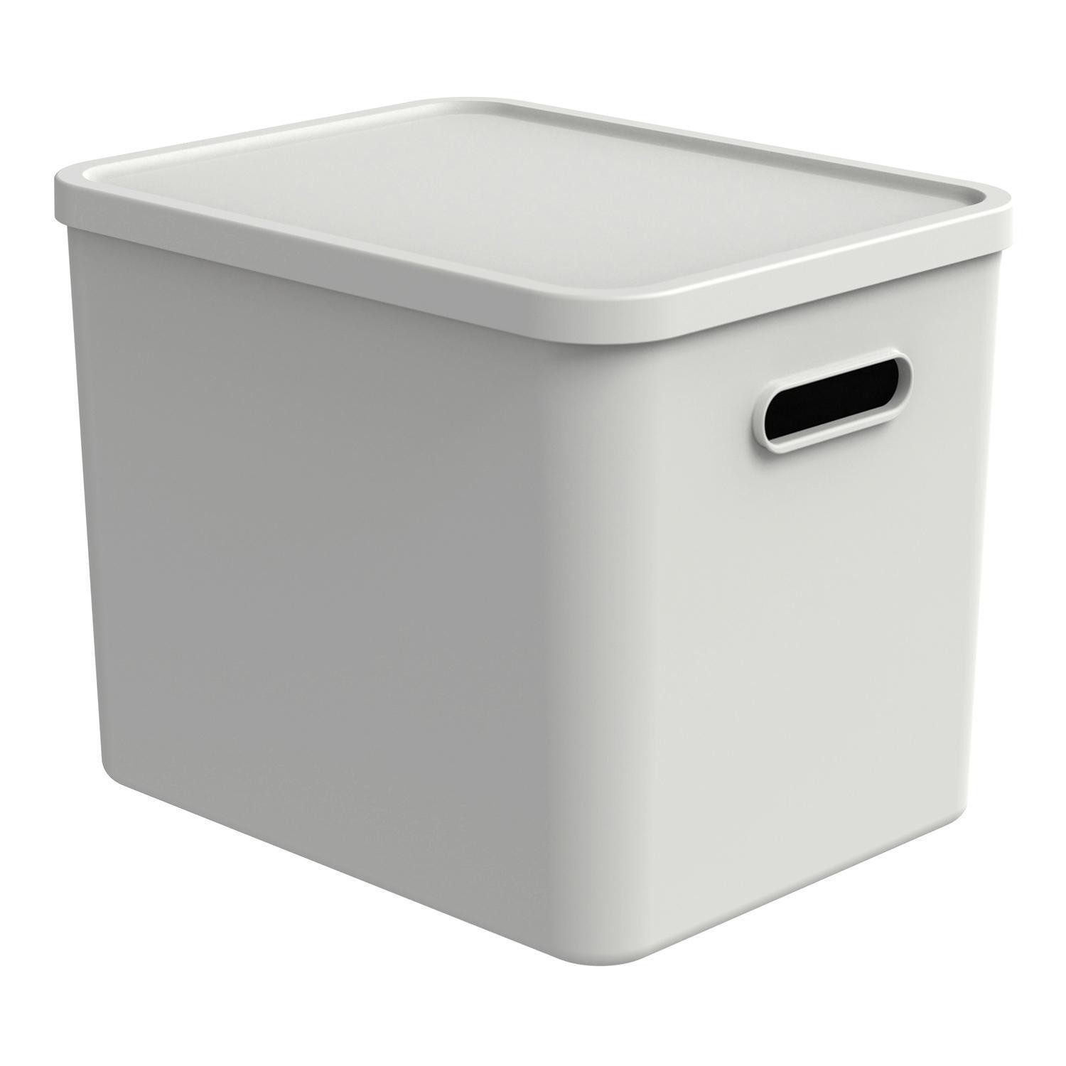 Aufbewahrungsbox ALBULA, 27 Liter, Weiß, Kunststoff