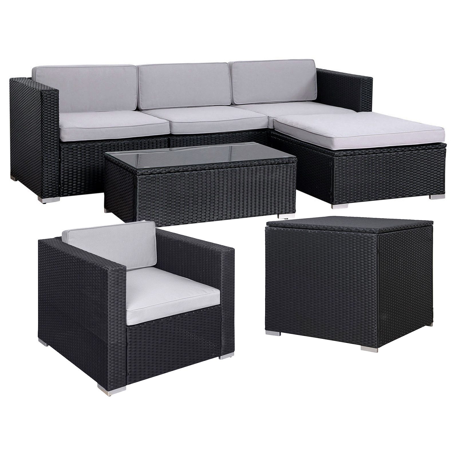 SVITA Loungeset, (Gartenlounge, 1-tlg), CALIFORNIA XL, günstig online kaufen
