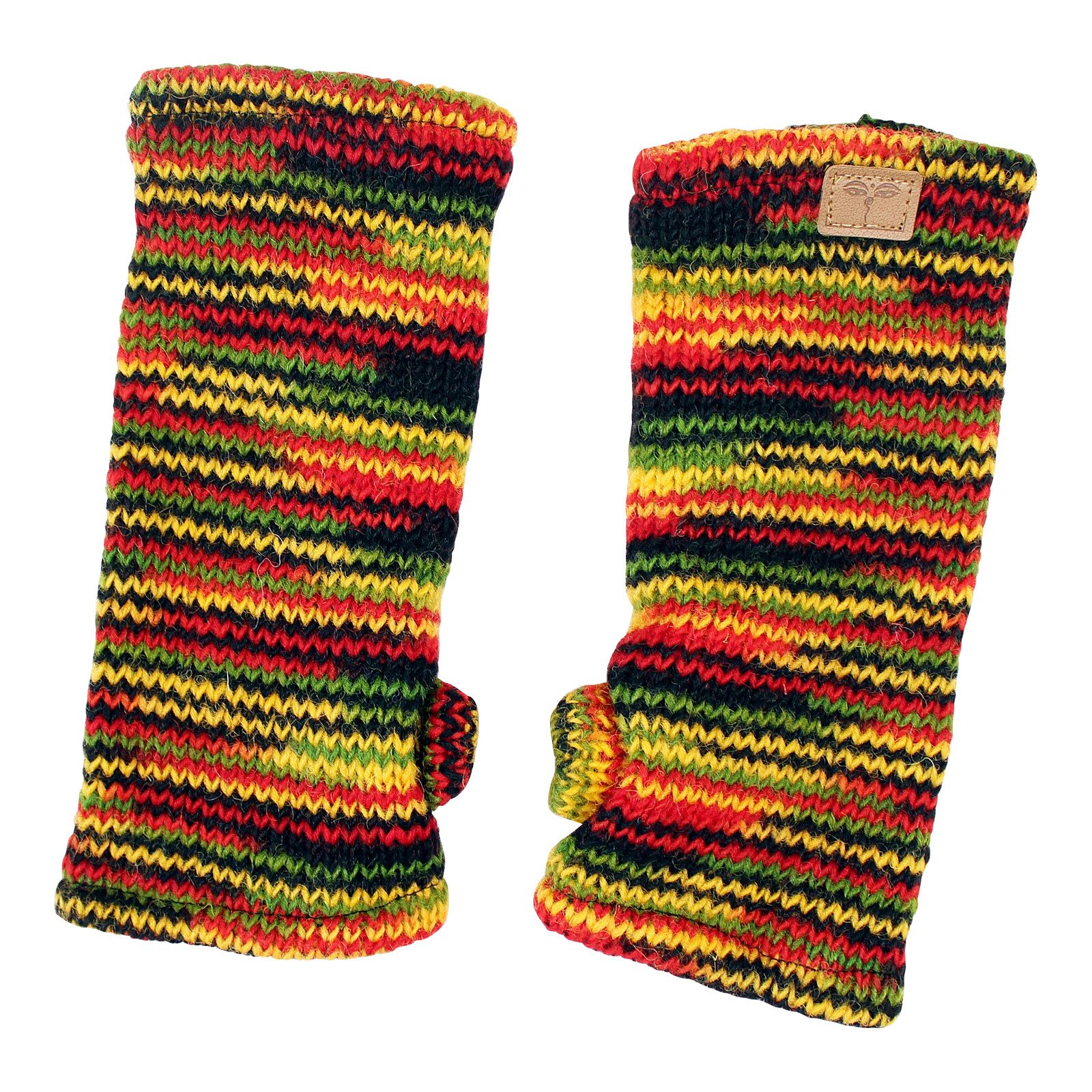 BUDDHA arts&more Защитные манжеты Pulswärmer Гетры mit Daumen verschiedene Farben Handarbeit aus Nepal