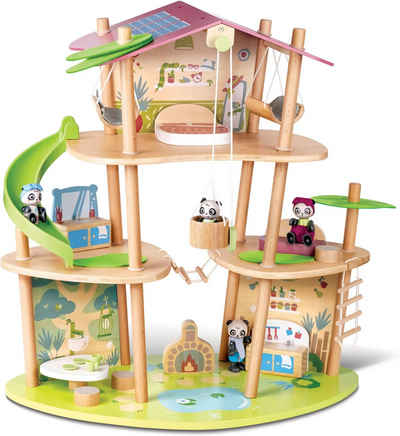 Hape Лялькиhaus Green Planet Explorer,Das Bambushaus der Pandas, FSC®- schützt Wald - weltweit