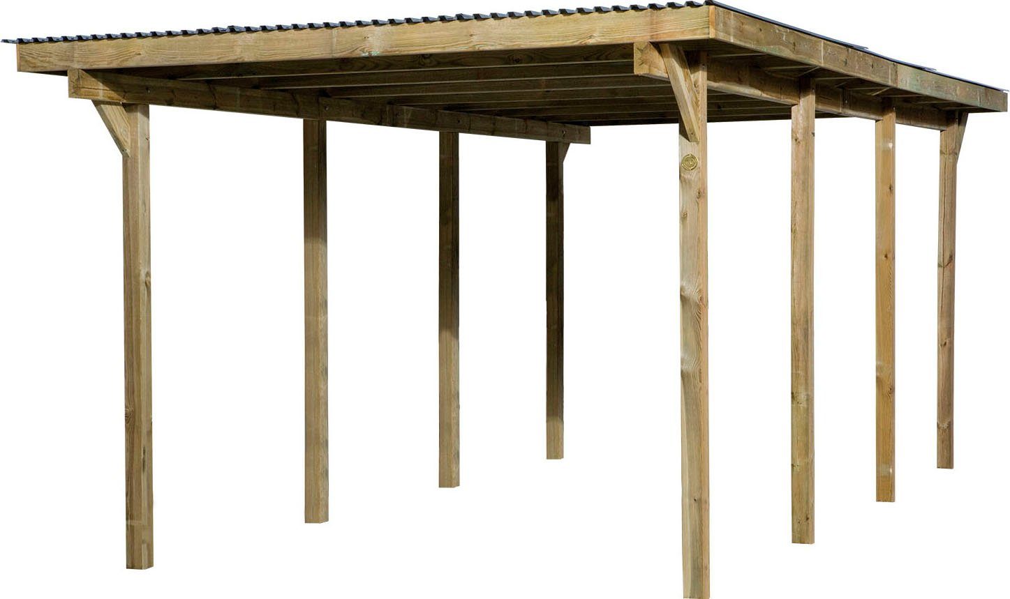 606 BxT: cm 223 Einfahrtshöhe 300x600 cm, Gr.2, Einzelcarport weka