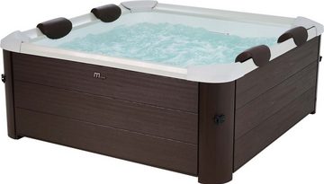 PureHaven Whirlpool aufblasbarer Whirlpool 160x160x65cm für 6 Personen