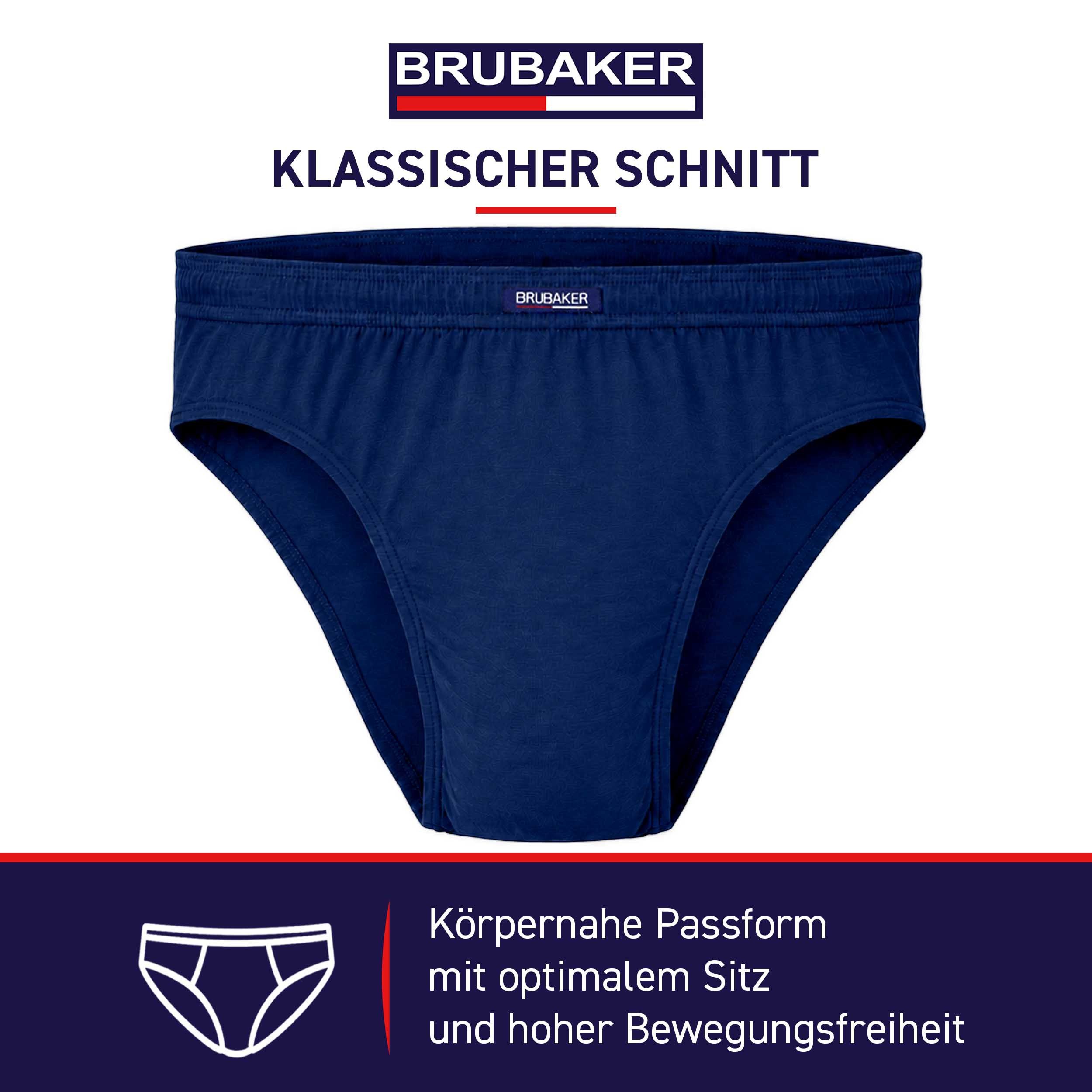 BRUBAKER Slip Herren Unterhose aus Baumwolle (Spar-Pack, 7-St., 7er-Pack) Großpackung Männer Unterwäsche, sehr bequeme Passform – Bild 3 von 5