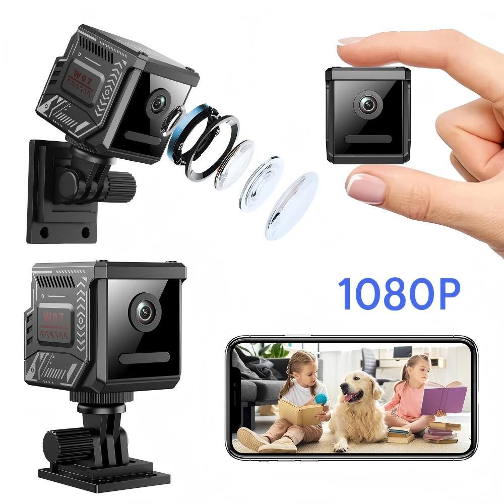 Toomoke Überwachungskamera Mini Kamera,1080p HD,IR-Nachtsicht,WiFi Wireless,Alarme (Überwachungskamera innen,Lange Standby WiFi Kamera, 1-tlg.,Intelligente Erkennung, Bewegungserkennung & Cloud-Speicher, Live Übertragung Handy APP,für Startseite Büro Sicherheit)