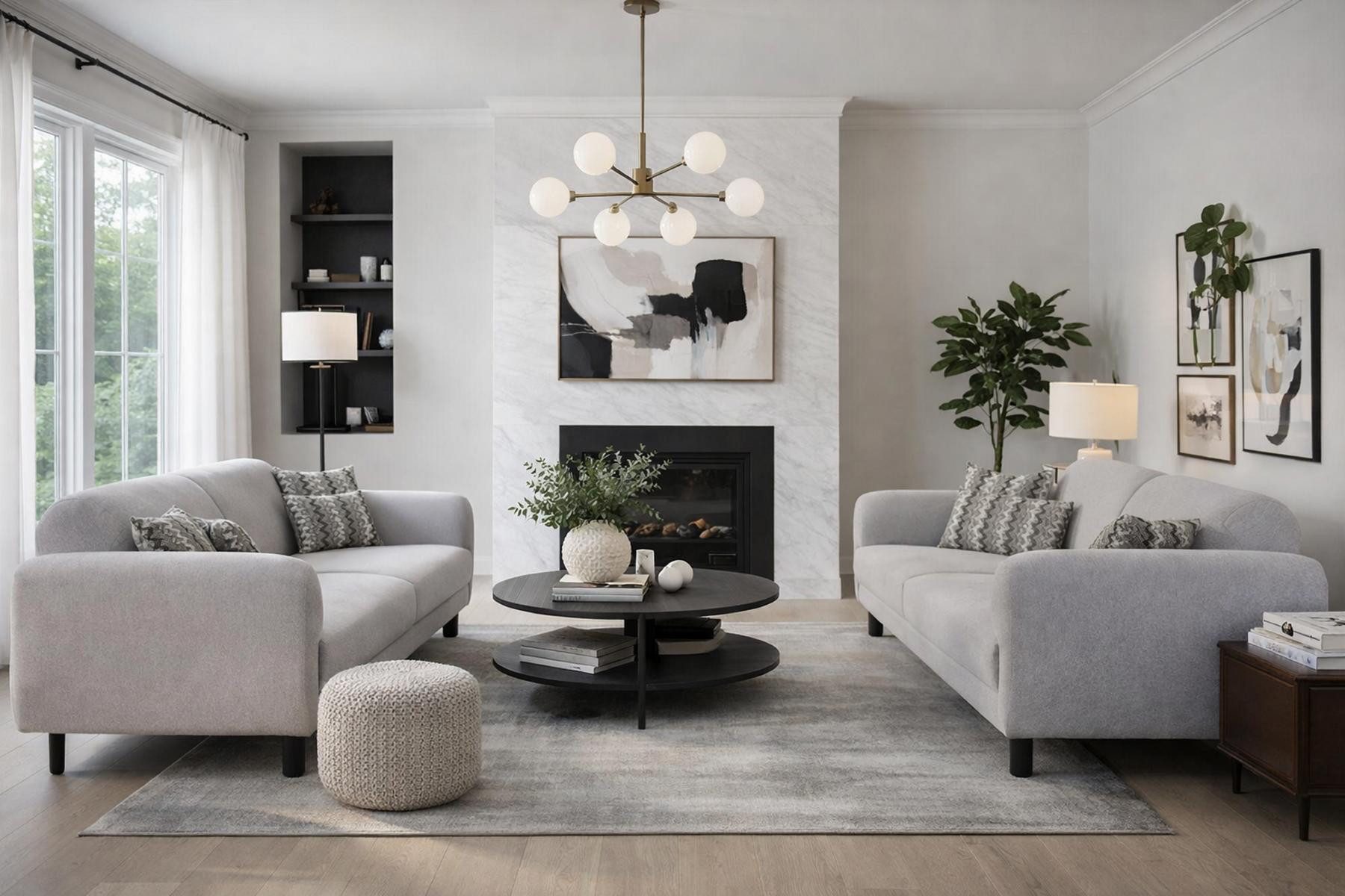 JVmoebel Wohnzimmer-Set Schicke Graue Couchgarnitur Designer Polstersofas 3-Sitzer Möbel, (2-St), Made in Europa