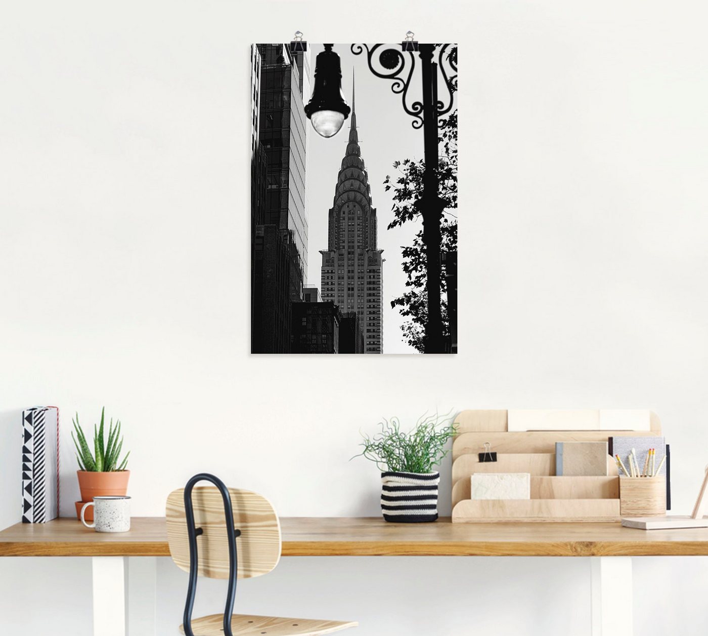 Artland Wandbild »New York Chrysler Building«, New York (1 Stück), in vielen Größen & Produktarten - Alubild / Outdoorbild für den Außenbereich, Leinwandbild, Poster, Wandaufkleber / Wandtattoo auch für Badezimmer geeignet-HomeTrends