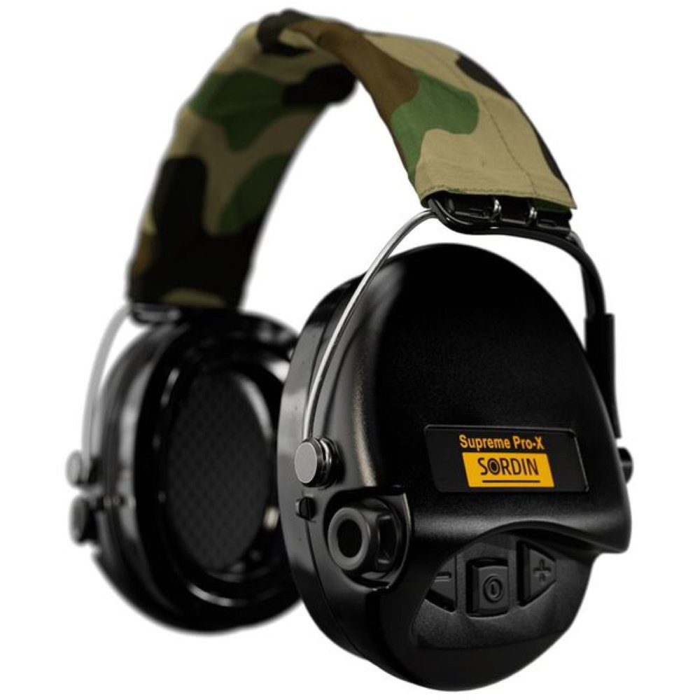 Sordin Kapselgehörschutz Sordin Supreme Pro-X Gehörschutz - aktiver Jagd-Gehörschützer schwarz | Gehörschutz