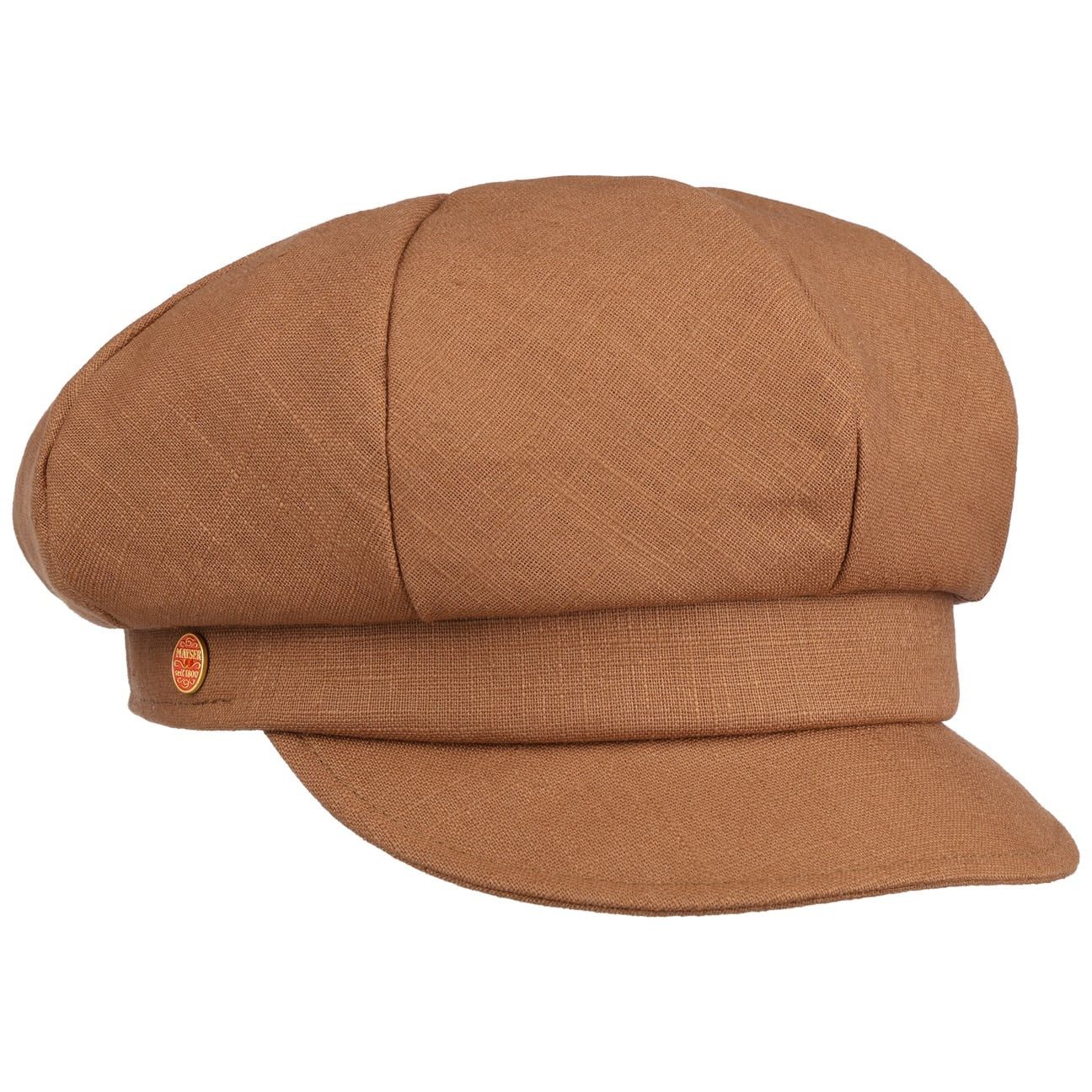 Mayser Ballonmütze (1-St) Newsboy Cap mit Schirm, Made in the EU