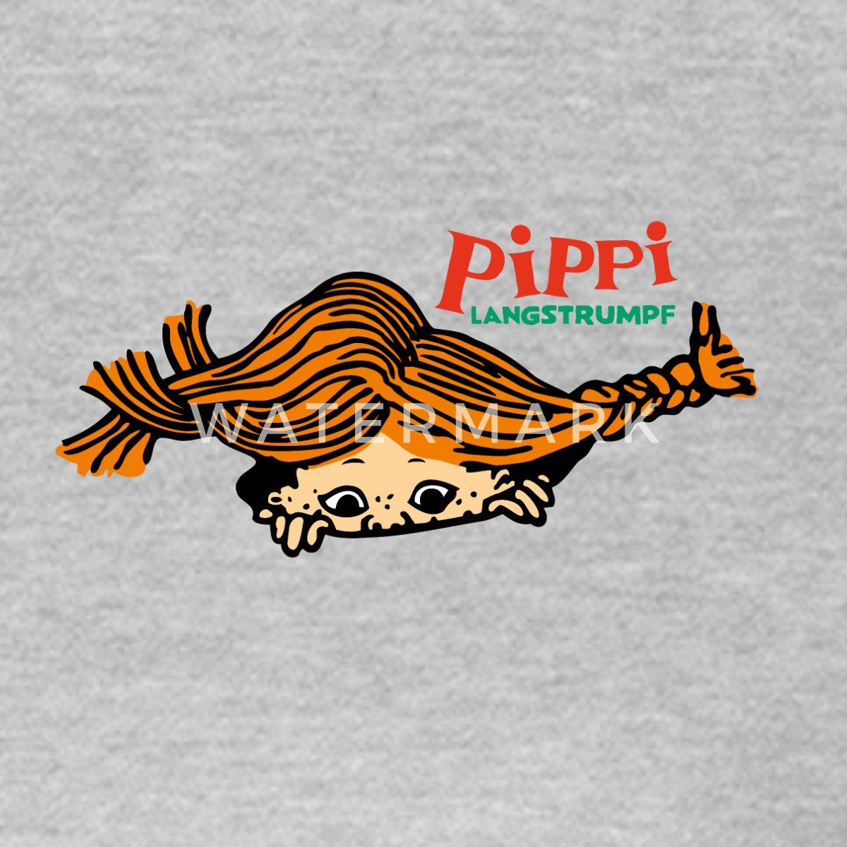 Spreadshirt T-Shirt Pippi Langstrumpf Auf Der Lauer Frauen T-Shirt (1-tlg)