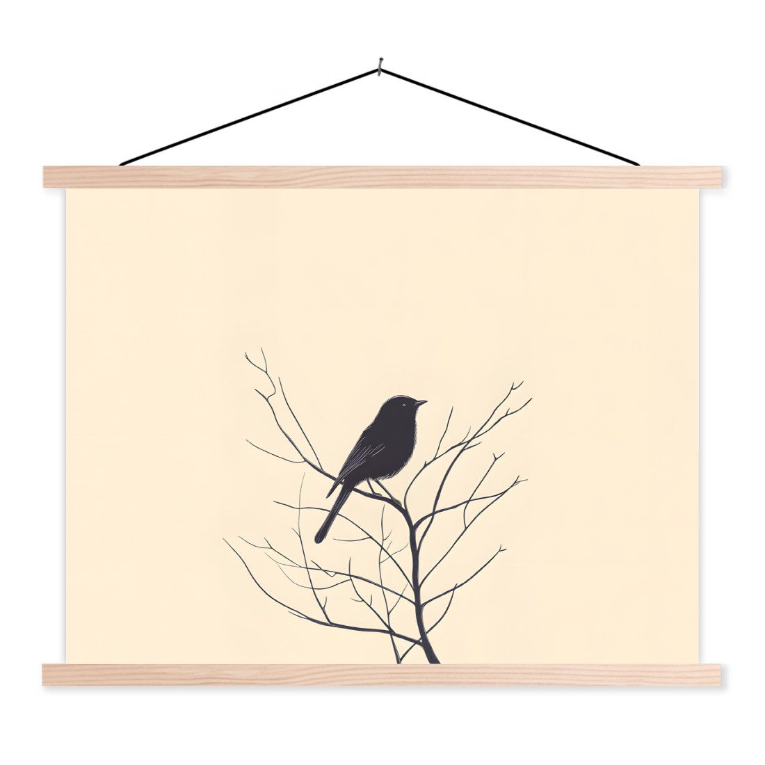 MuchoWow Poster Vogel - Schwarz - günstig online kaufen