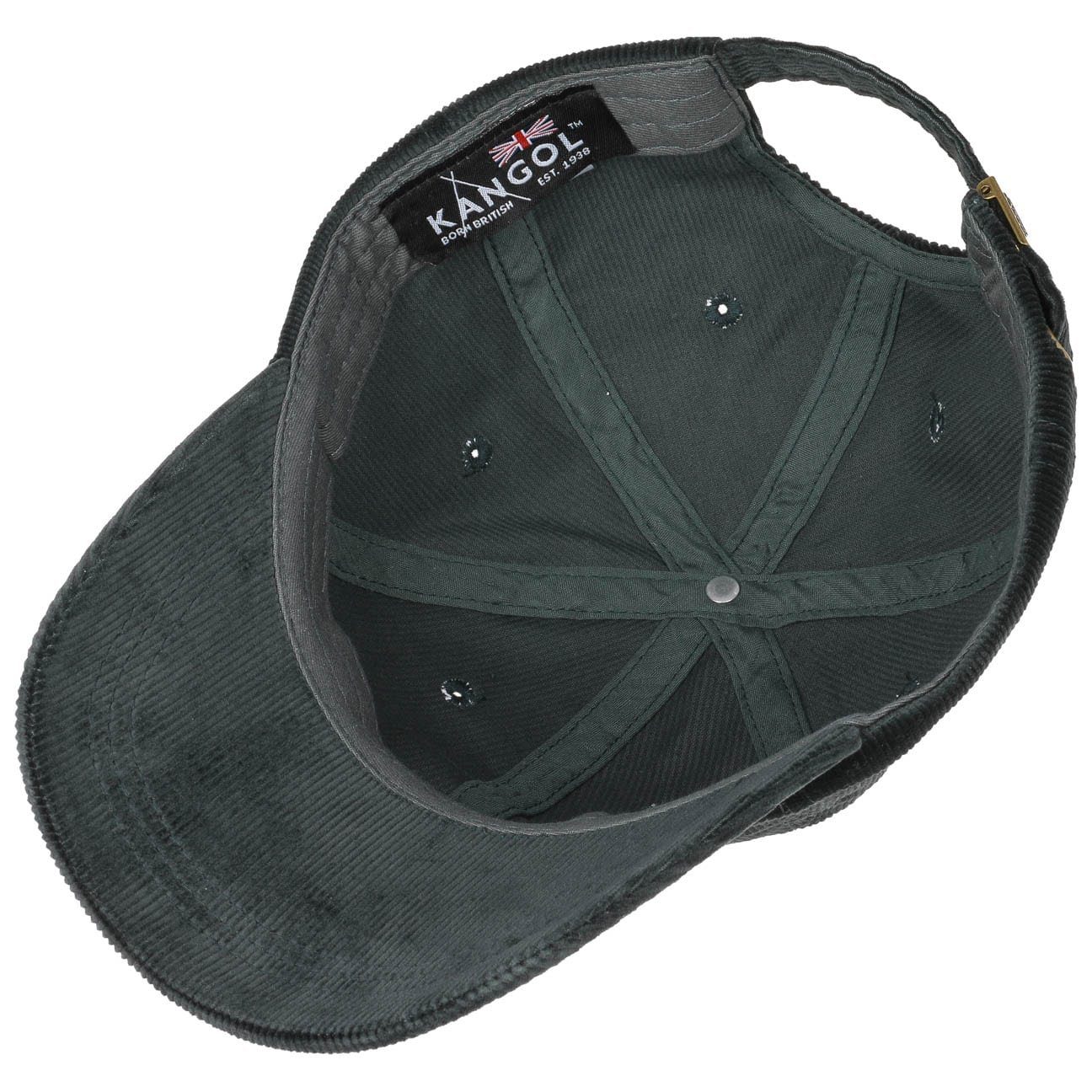 dunkelgrün Kangol (1-St) Baseball Cordcap Cap Metallschnalle